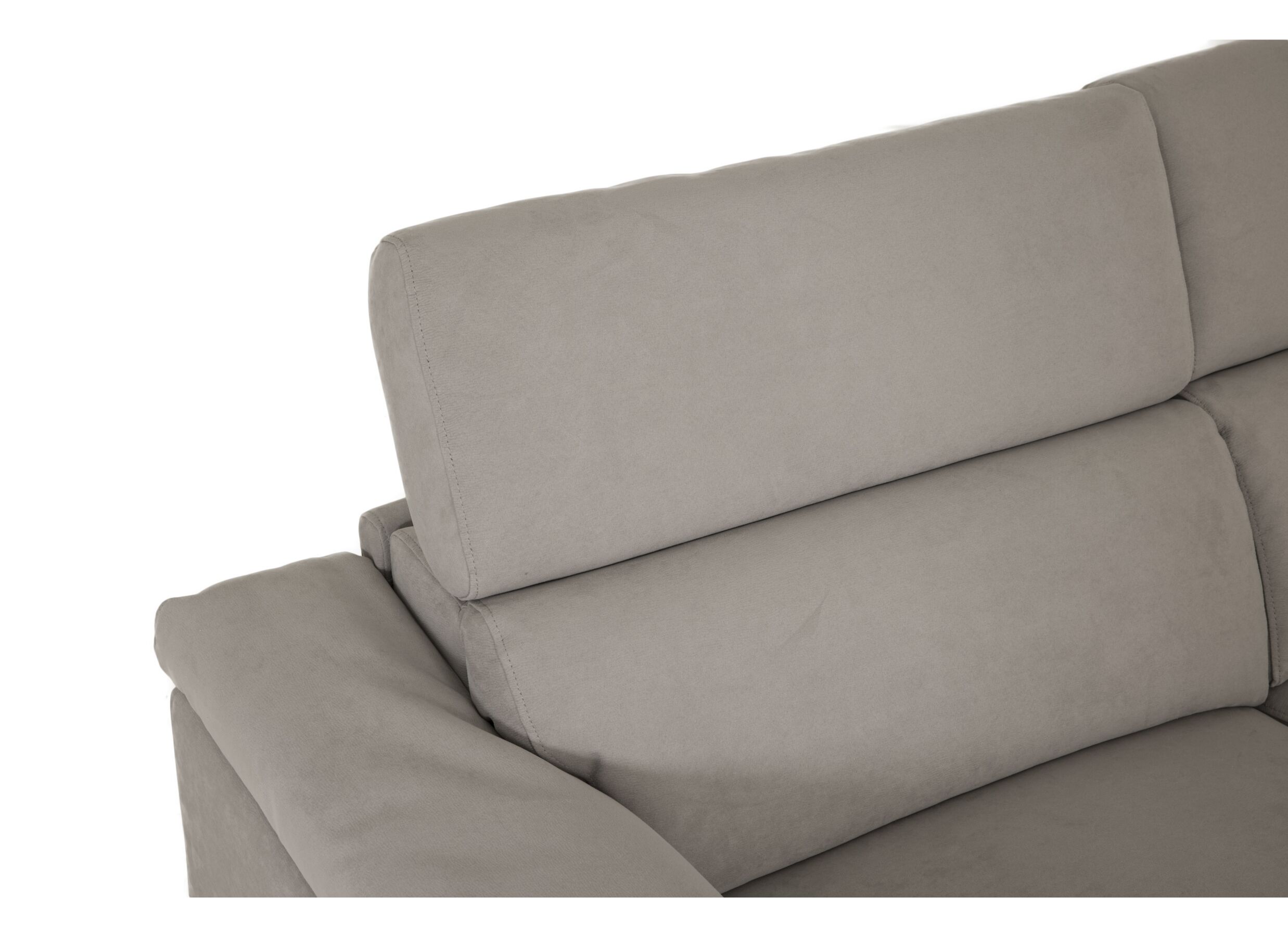 Hoeksalon Cell 295x232cm - stof - grijs met relax