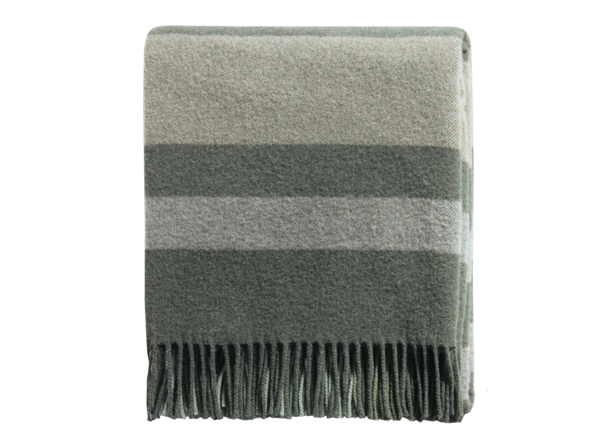 Plaid Moss Charming 150x200cm - wol & kasjmier - grijs - Plaid Moss Charming 150 x 200 cm - laine & cachemire - gris