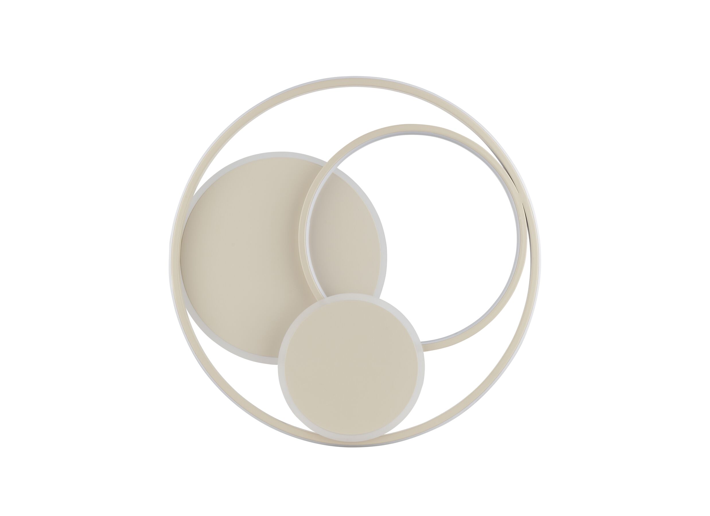 Aperçu - Plafonnier Runda Ø50cm - métal & silicone - beige
