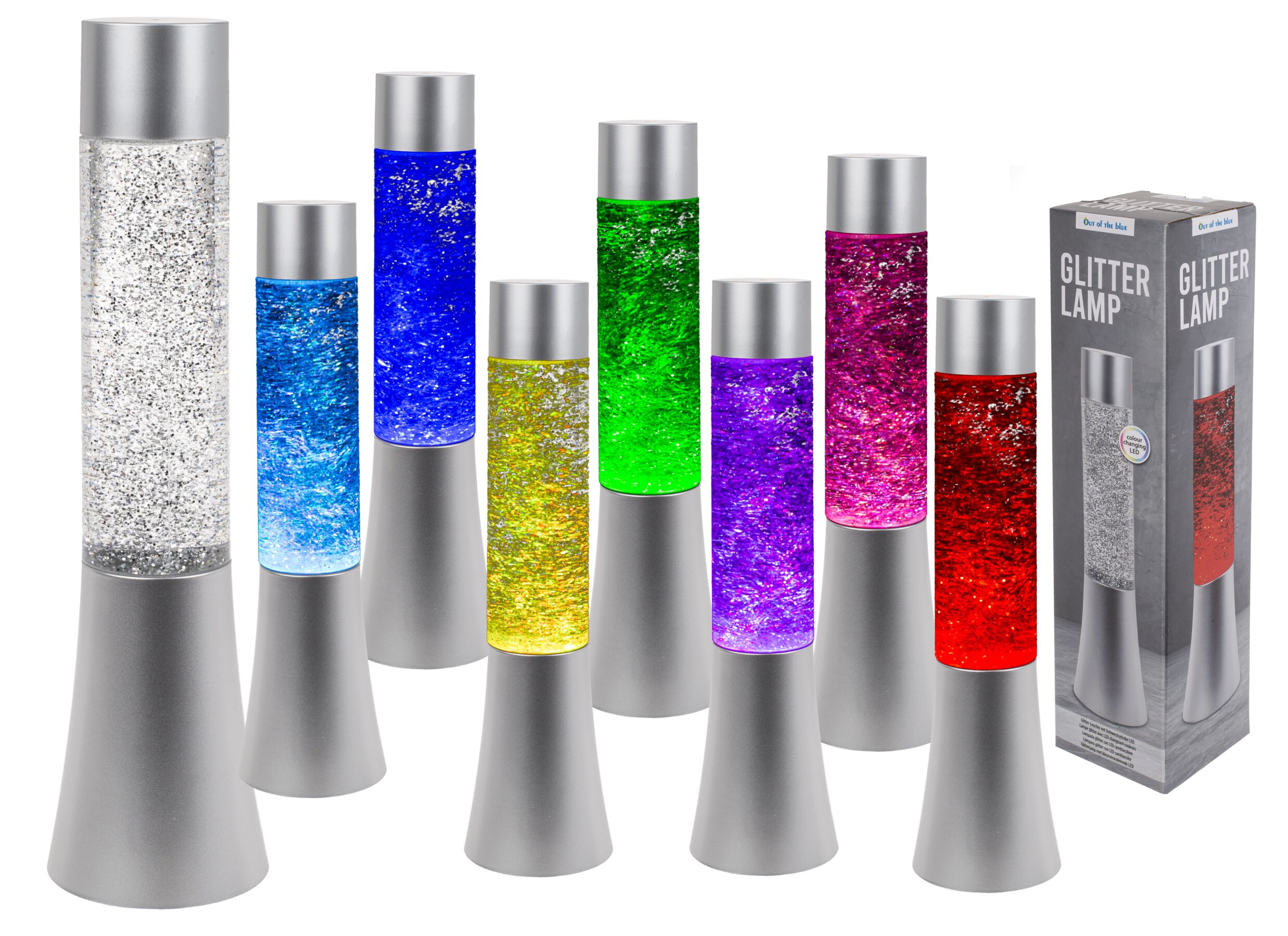 Lavalamp Glitter H34cm