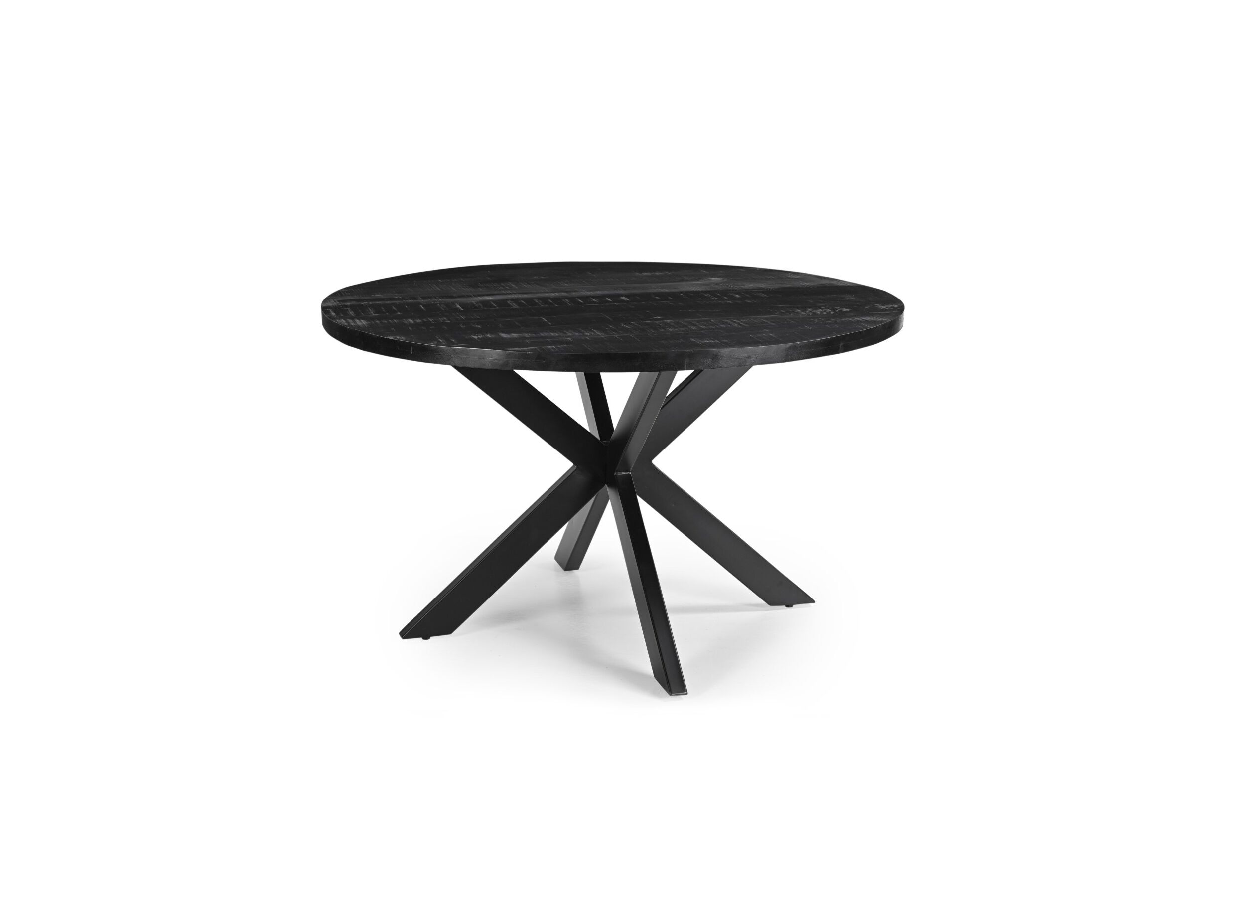 Table ronde Sofia bois massif Ø130cm - Table ronde Sofia Ø130cm - manguier massif - noir