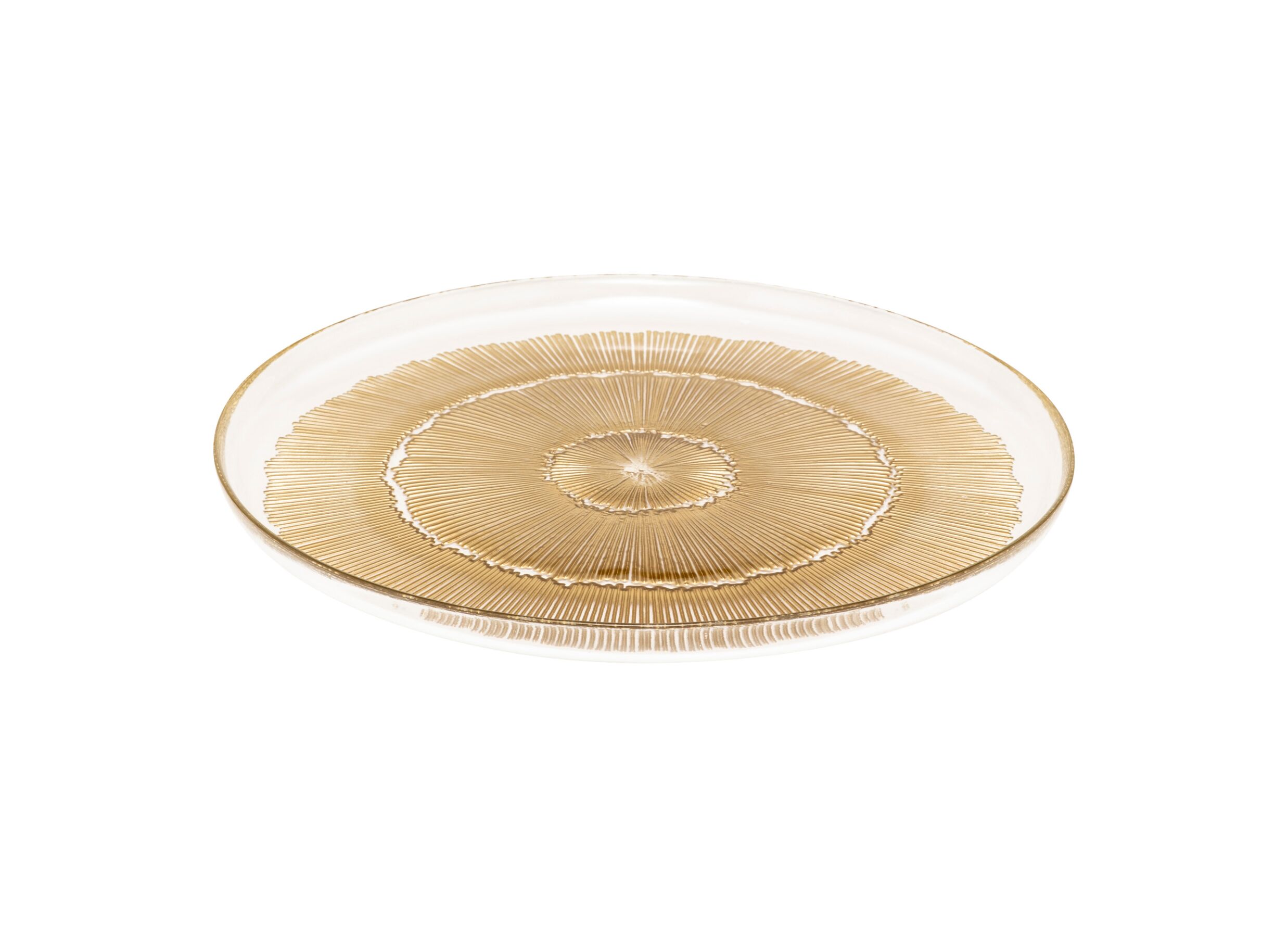 Plus Important - Assiette Celeste Ø33cm - verre - doré