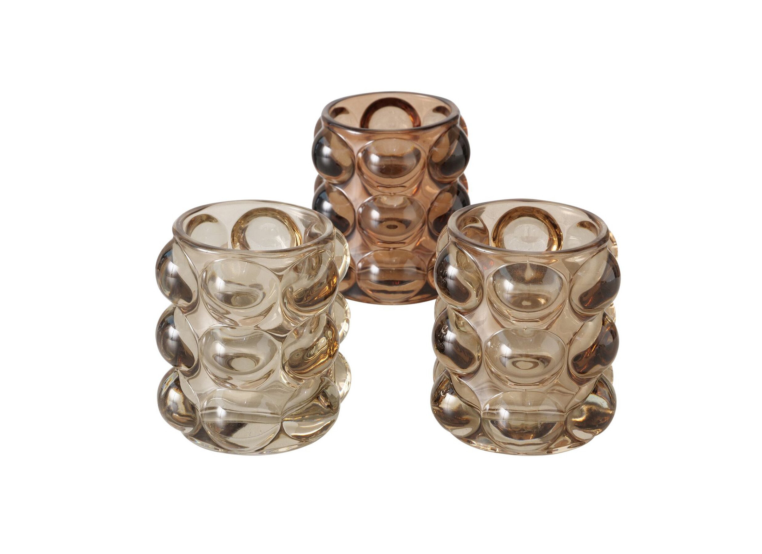 Windlicht Bubbles H9cm - glas - multicolor - Windlicht Bubbles H9cm - glas - multicolor
