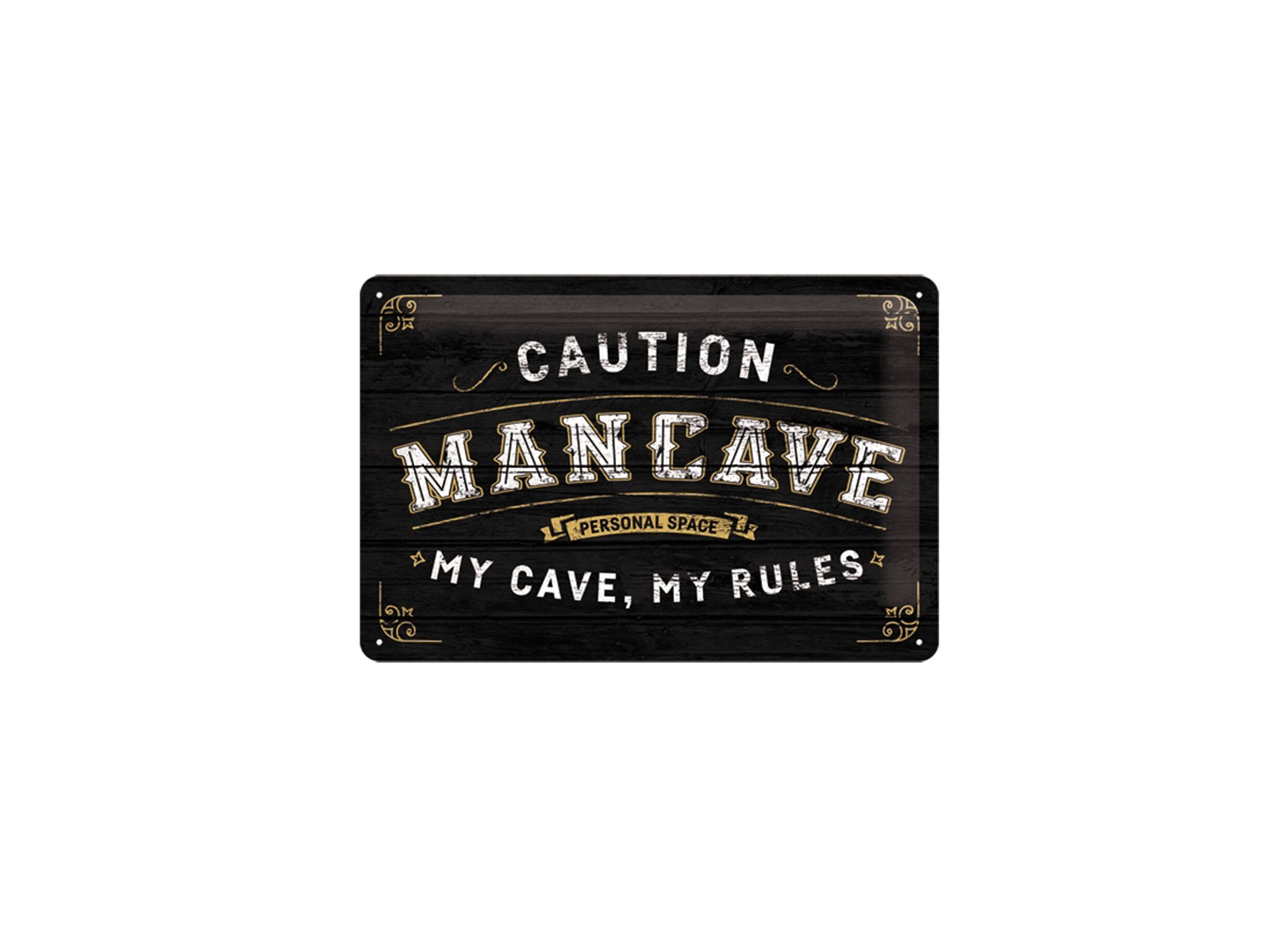 Plakkaat 20x30cm Man Cave