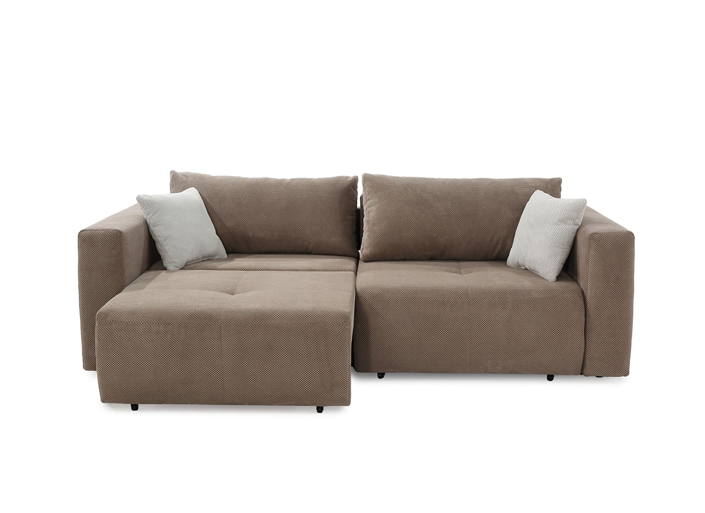 Overzichtsfoto - Zetel Relax Bigsofa 4-zit - stof - taupe