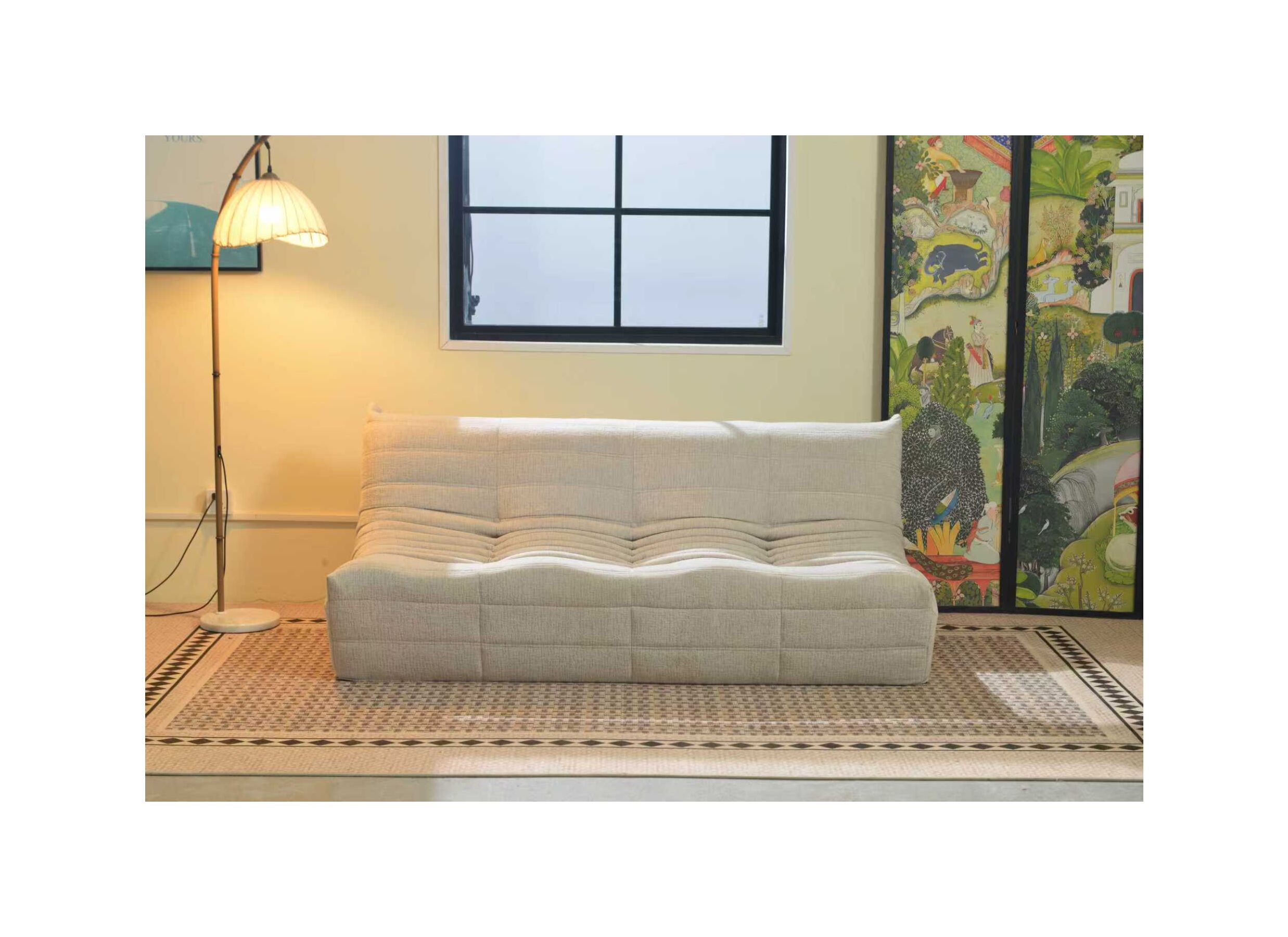 Sfeerfoto - Zetel Ragazzi 180x100x74cm - stof - beige