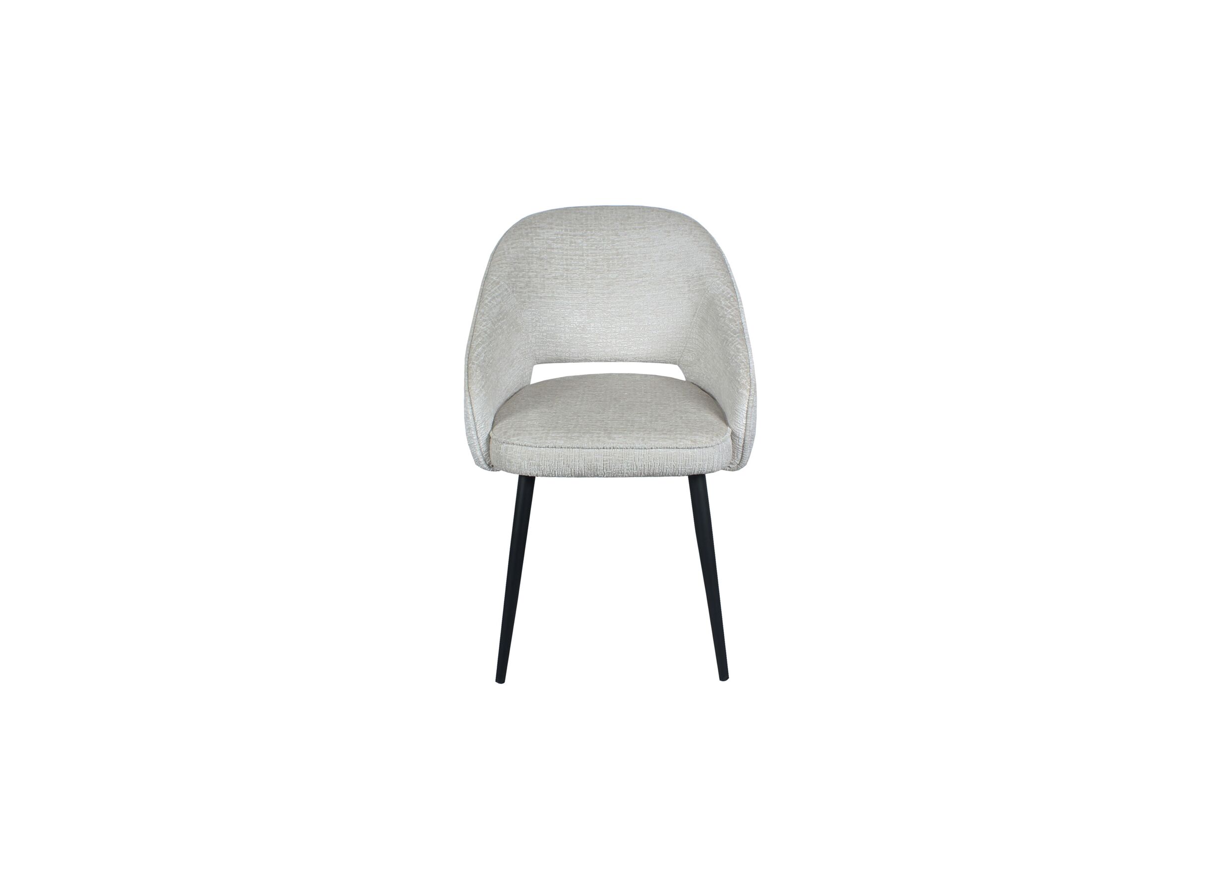 Stoel Manfredi 55x55x84cm - stof - cream