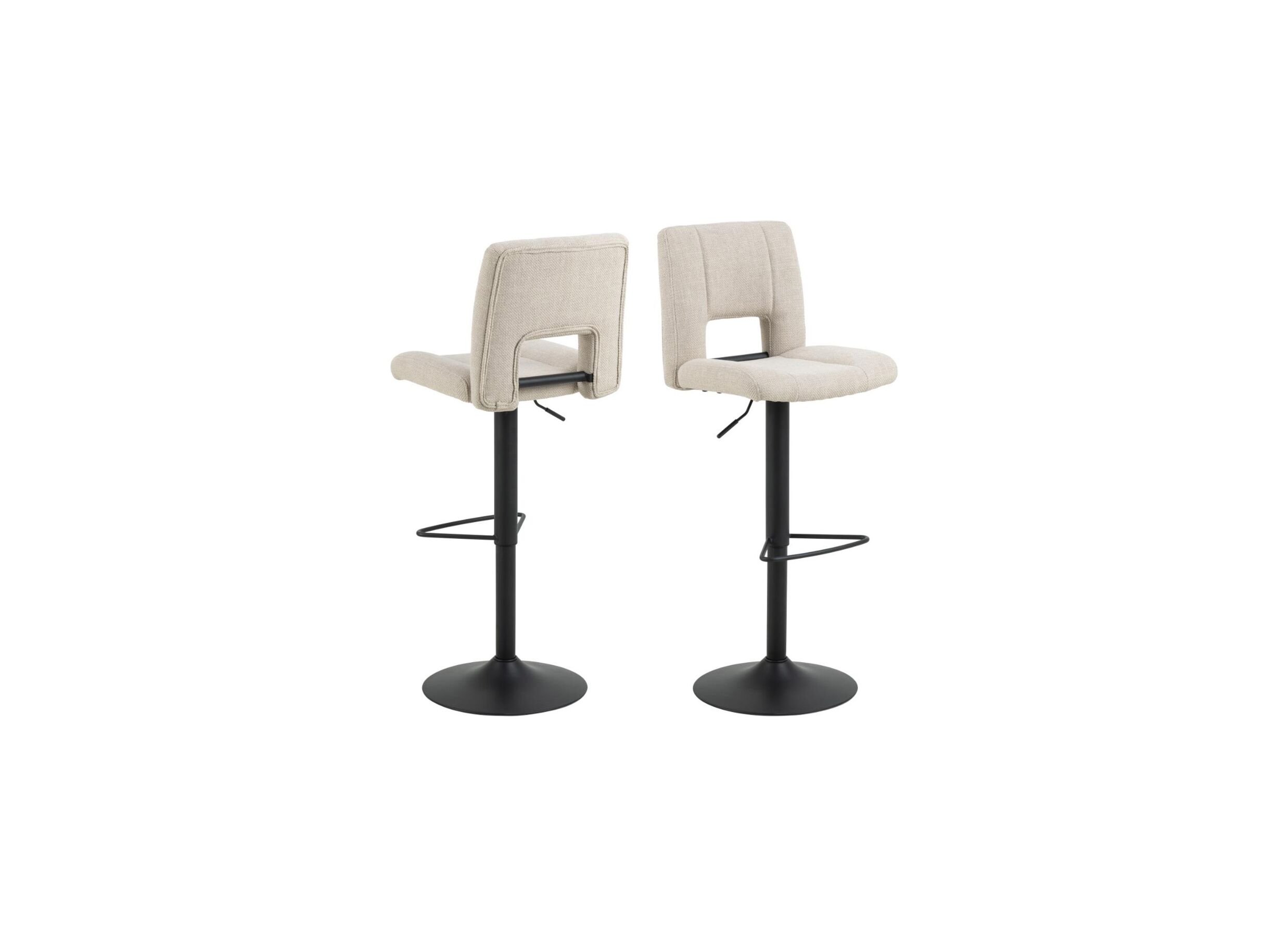 Barstoel ZH62-83cm - stof - beige