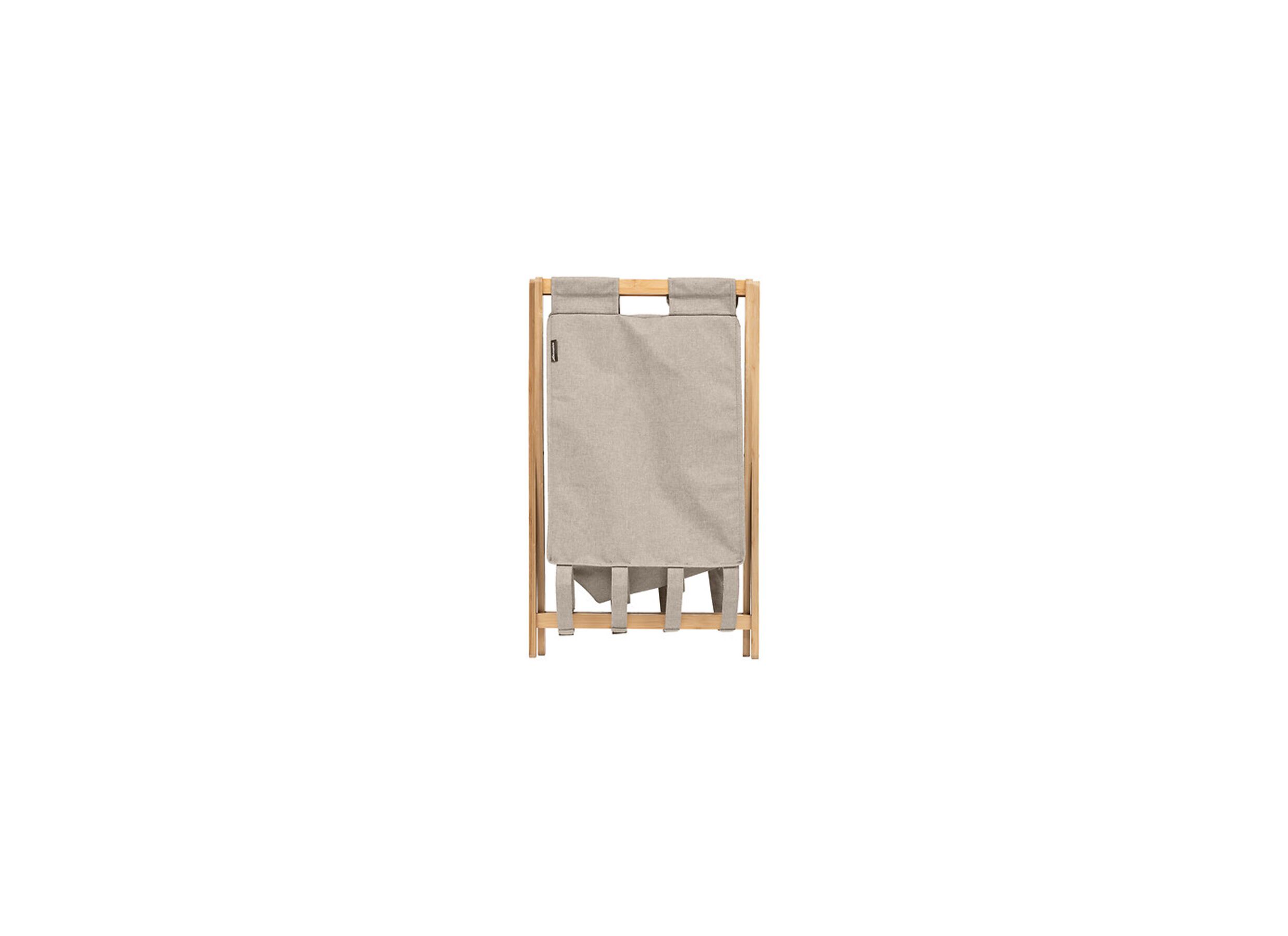 Overzichtsfoto - Linnenmand Tidy Box inklapbaar 46x36x68cm - polyestervezel & bamboe - beige