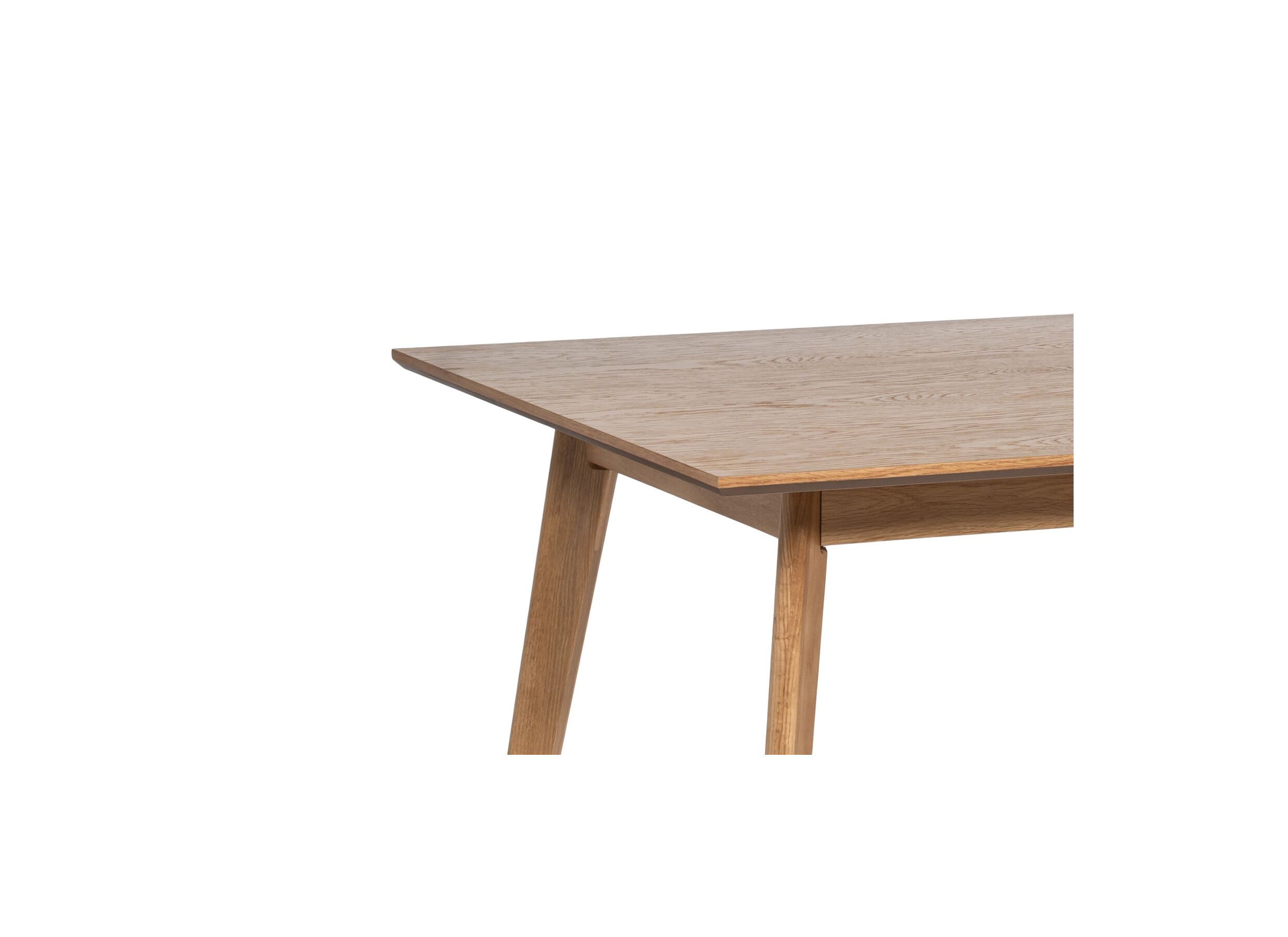 Detailfoto - Tafel Ingo 160x80cm - eik massief & decor - naturel