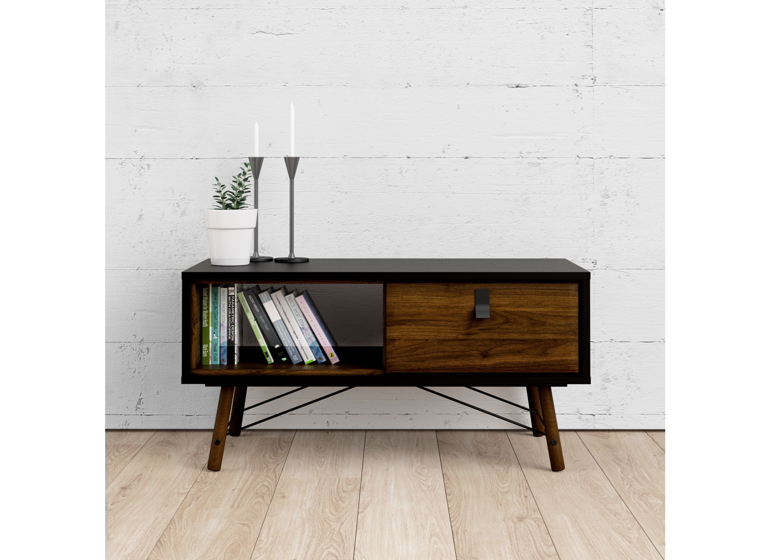 Salontafel Ry zwart met opbergruimte