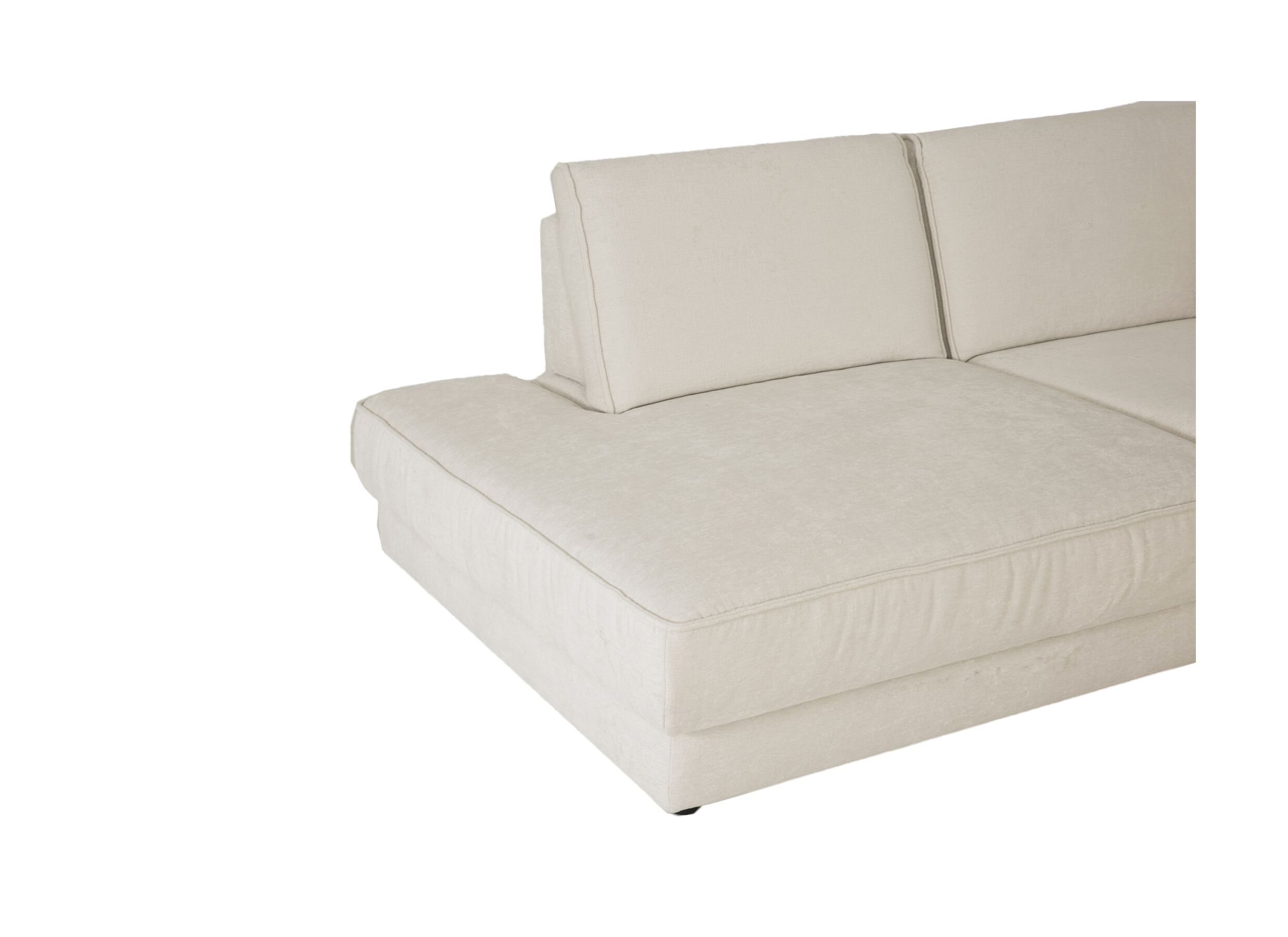 Detail - Canapé d'angle Filia 348x248cm - tissu - naturel