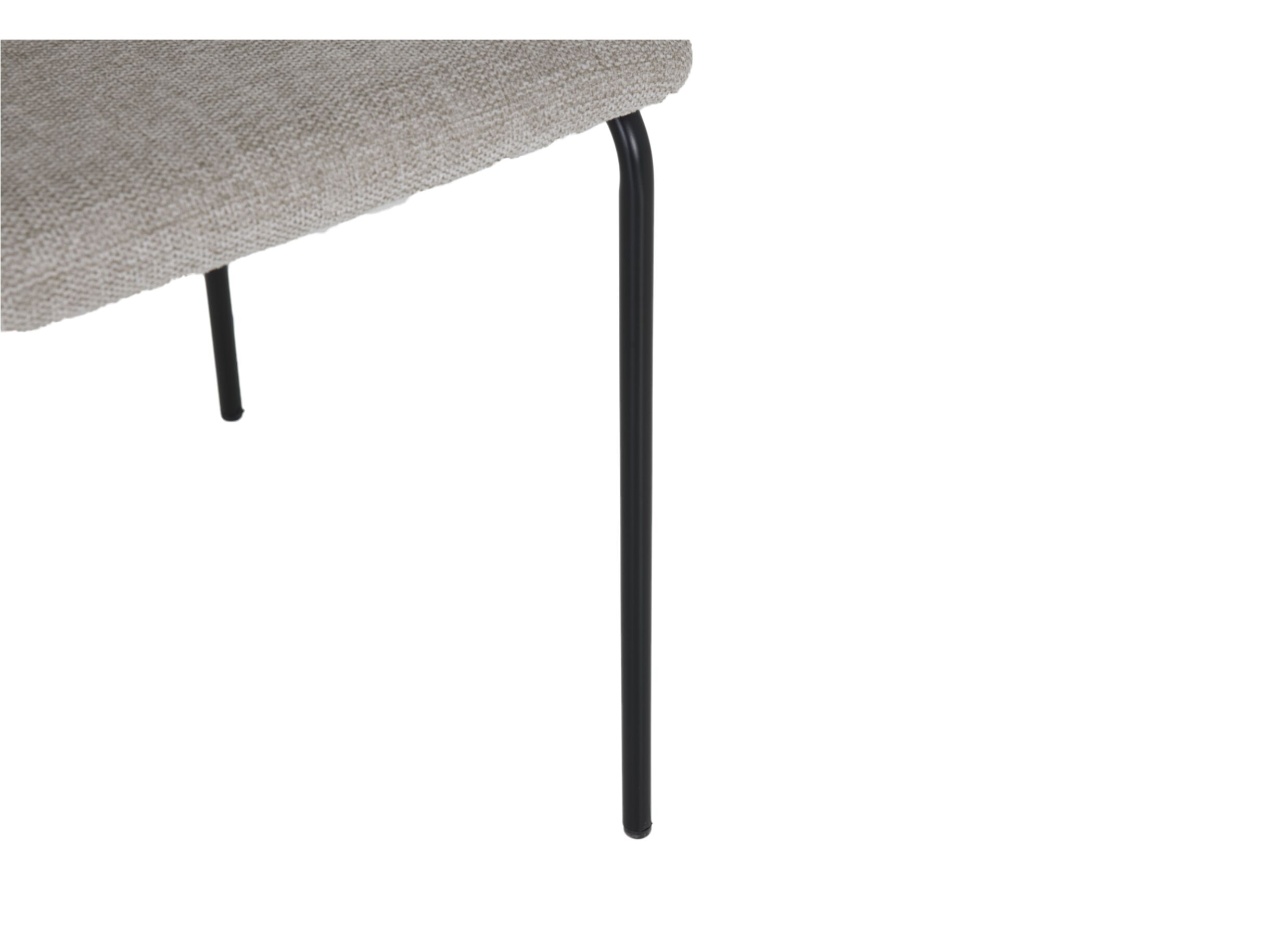 Detailfoto - Stoel Epoca 46x54,5x85cm - stof - beige