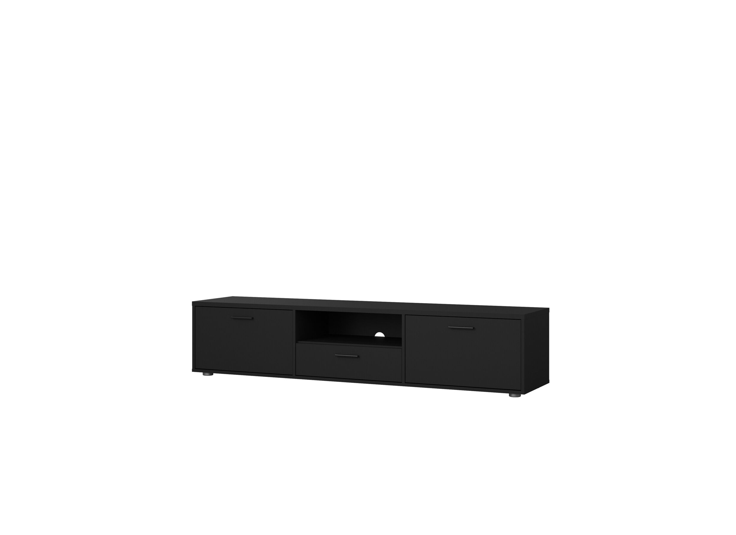 Aperçu - Meuble TV Media noir 177cm