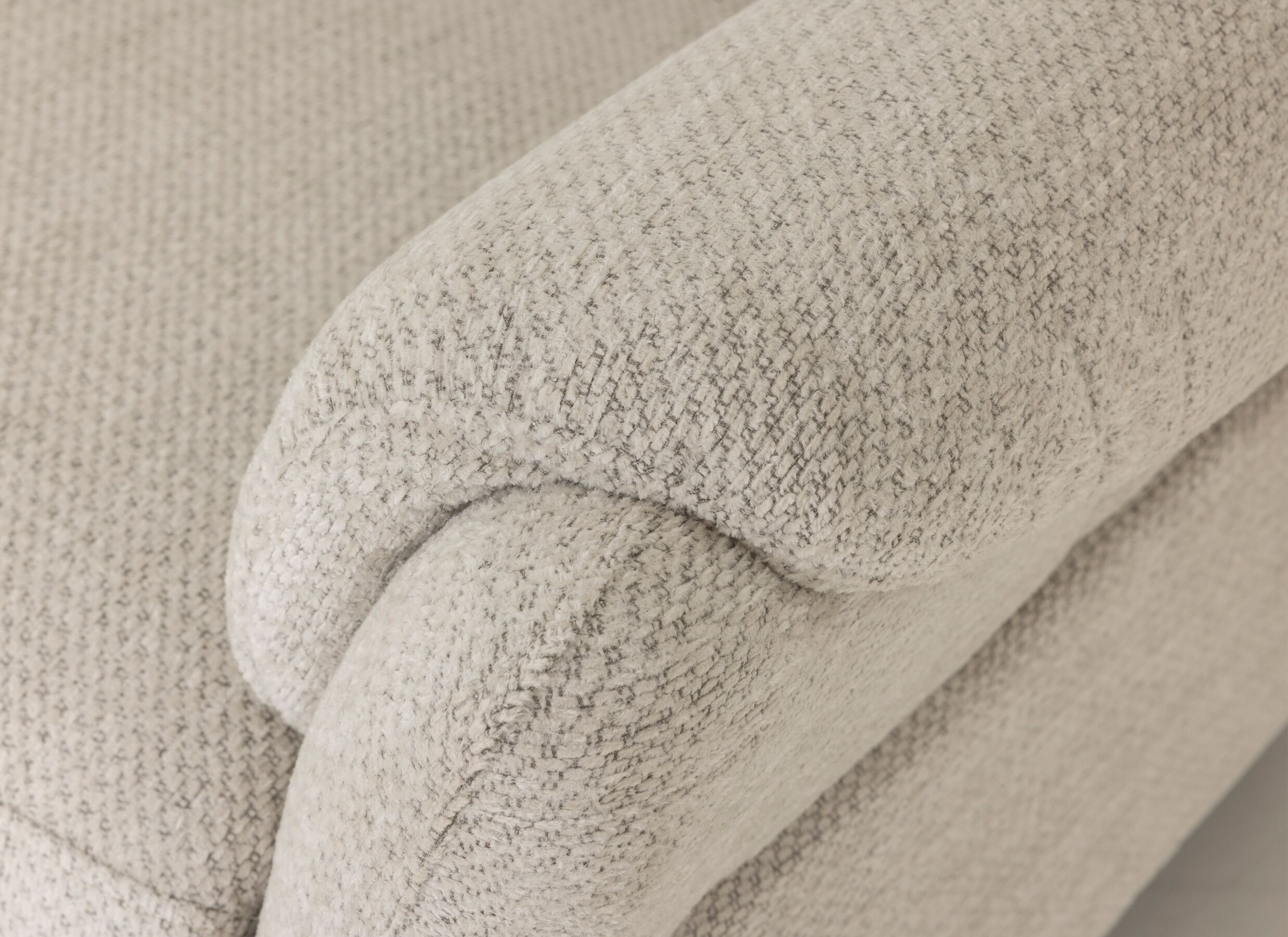 Detailfoto - Hoeksalon Kenobi 239x164cm - stof - lichtgrijs met relax