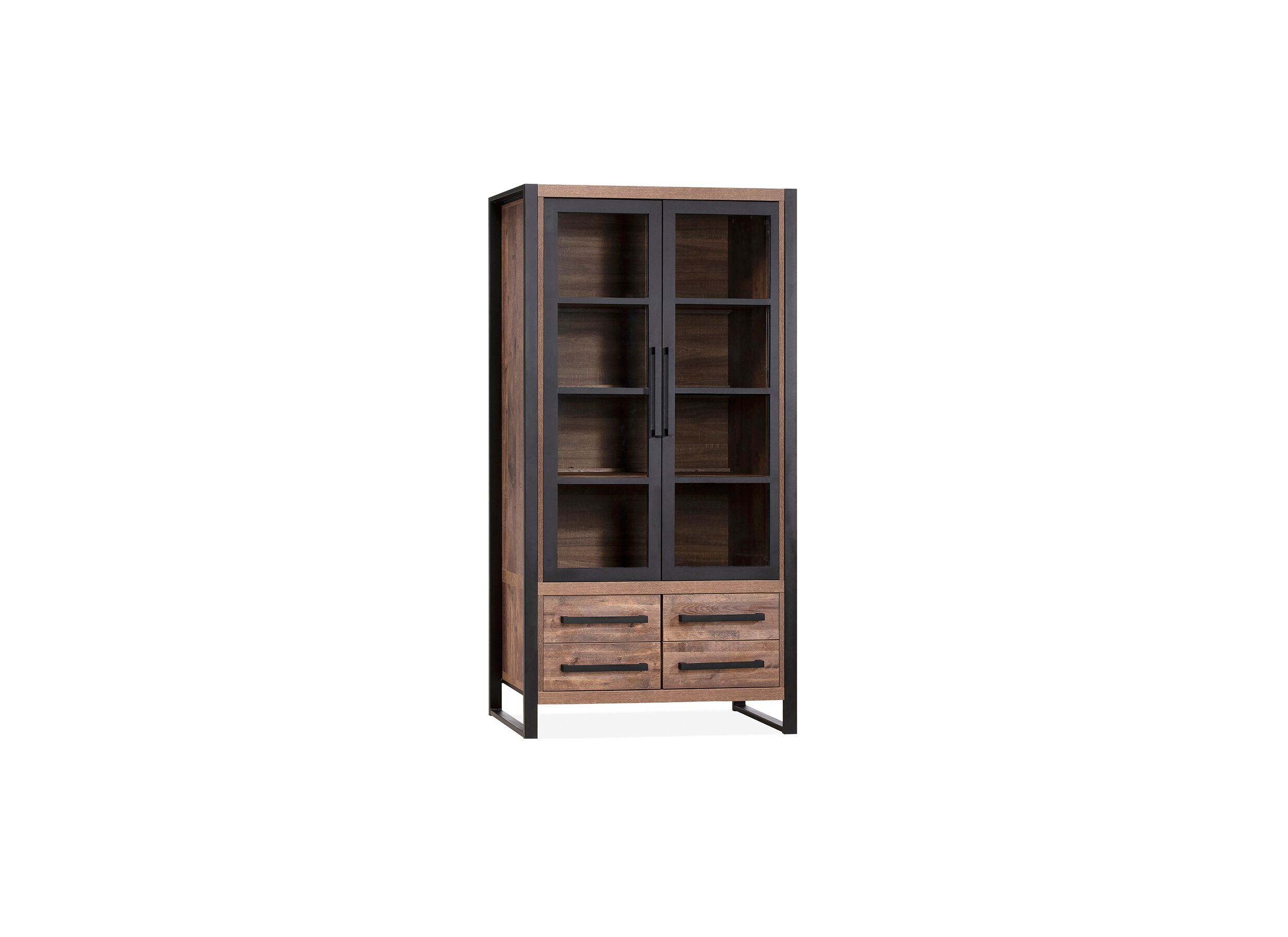 Vitrinekast Cascade 100cm - lamulux - mokka