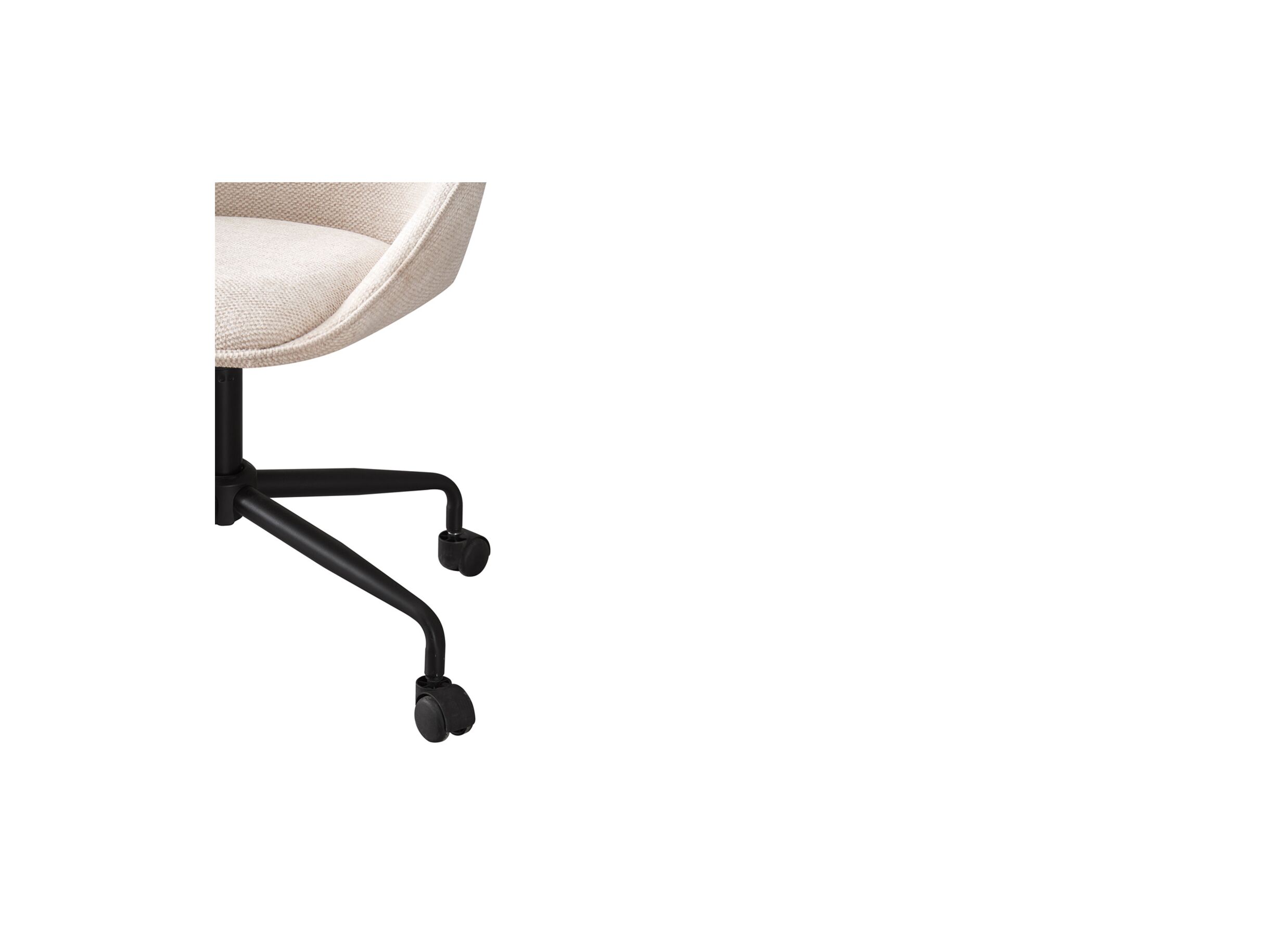 Chaise de bureau Apex 49x68x90cm - tissu - beige