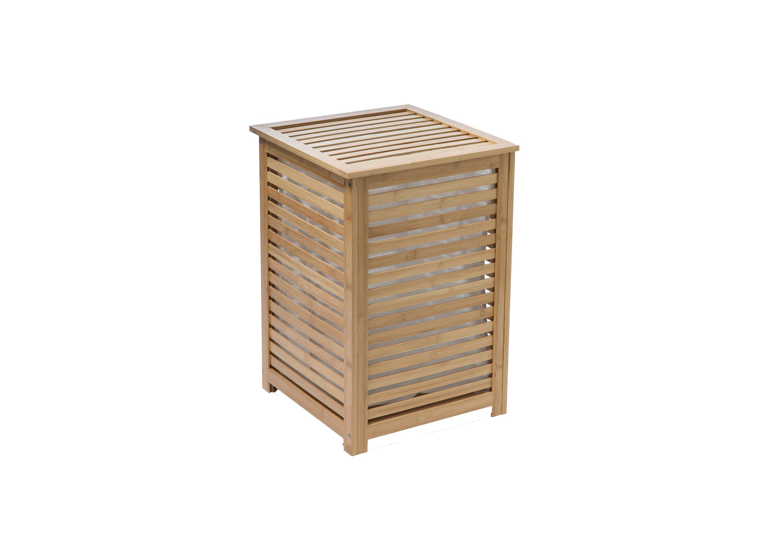 Linnenmand 40x40x58cm - bamboe - naturel