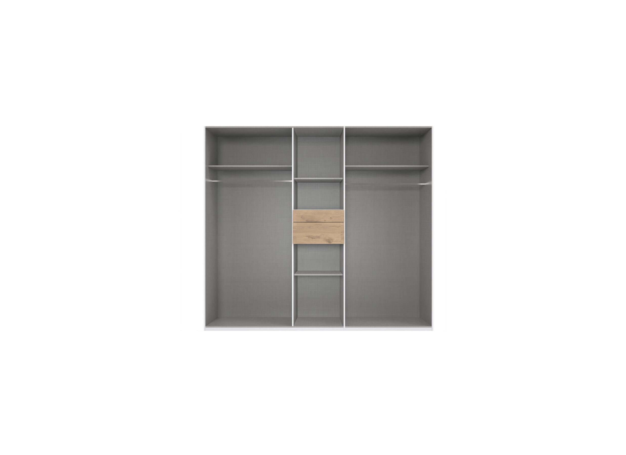 Disposition - Garde-robe Moldau 225cm - décor - viking oak