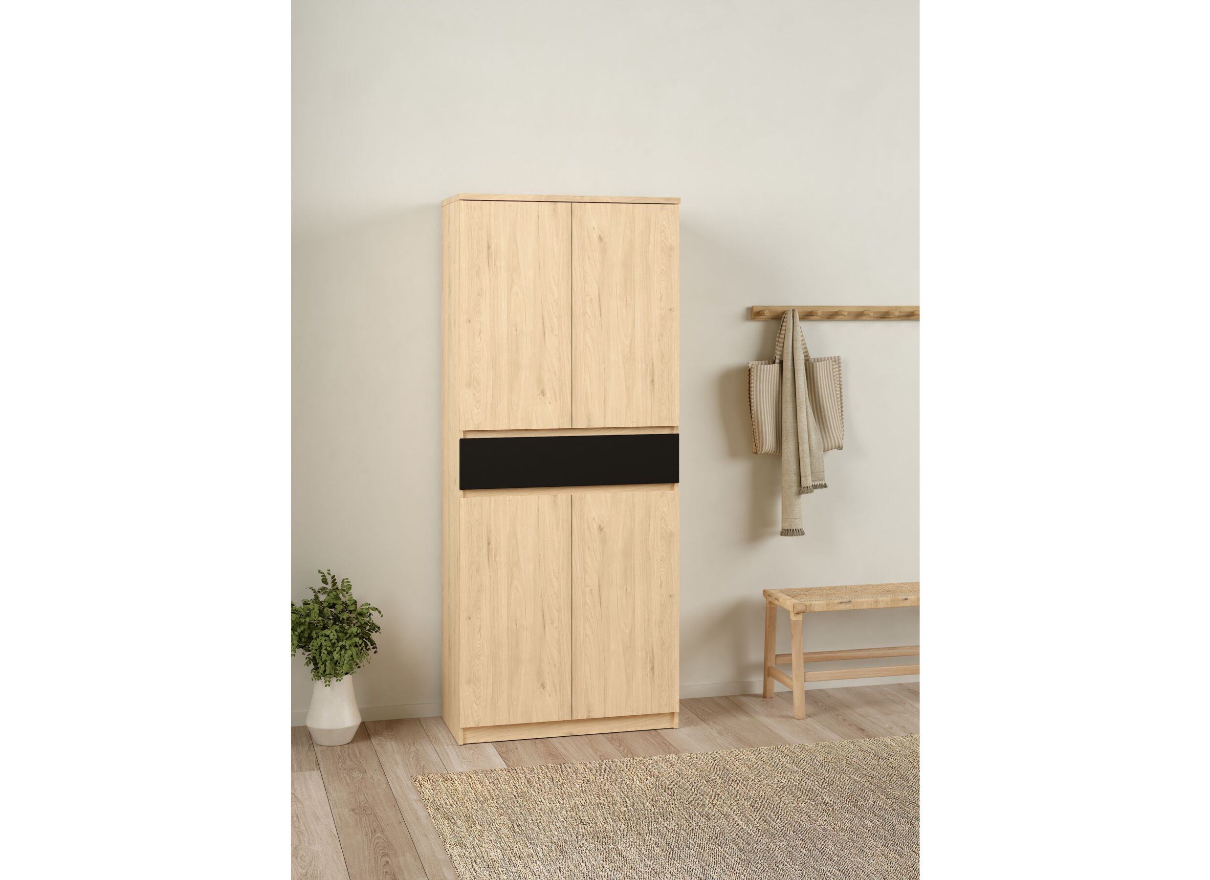 Armoire à chaussures Naia 80x40x192cm