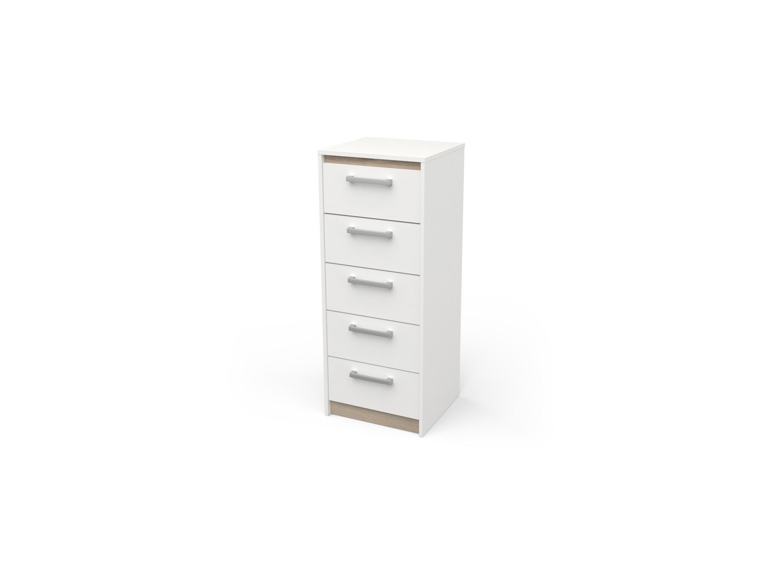 Aperçu - Commode Watson 43x40x107cm - décor - chêne kronberg/blanc