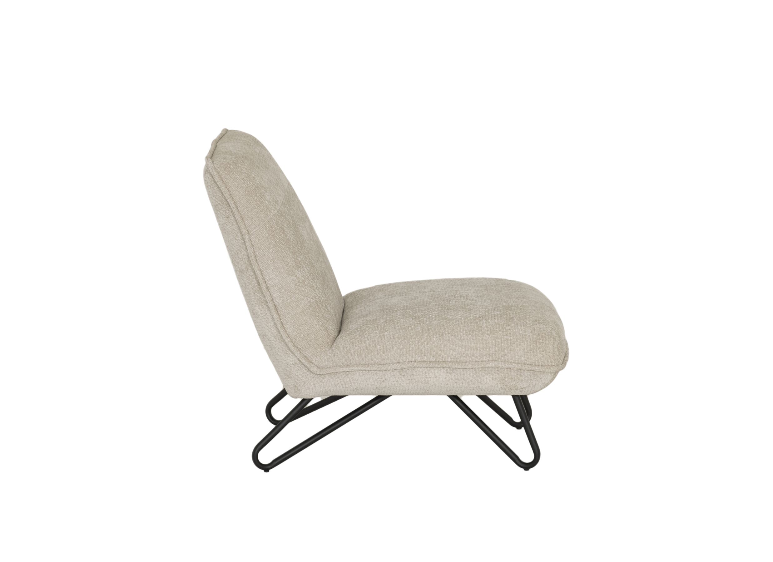 Aperçu - Fauteuil Guts 67,5x93x82cm - bouclé - beige