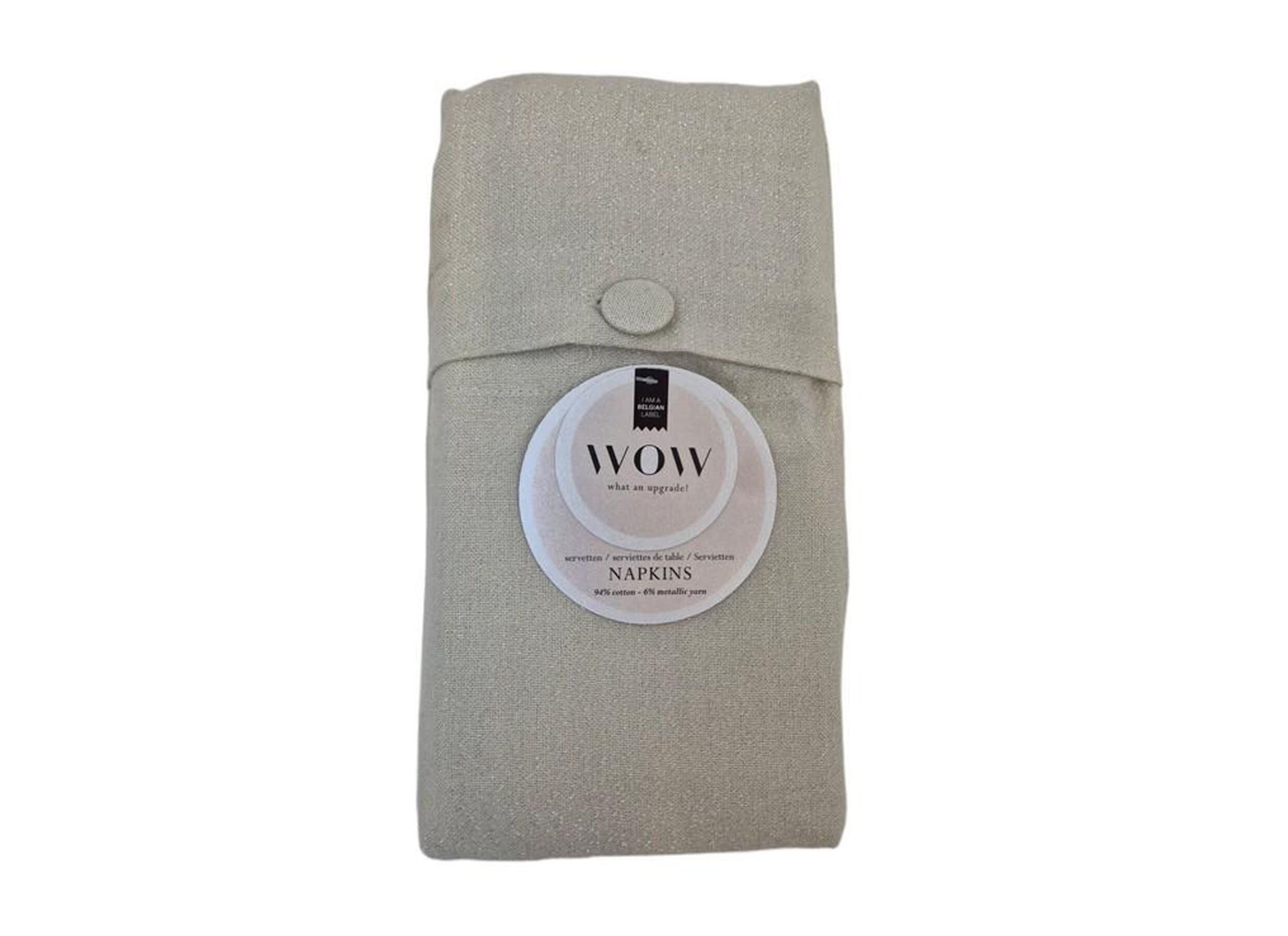 Plus Important - Serviette Wow 45x45cm - coton - glow greige