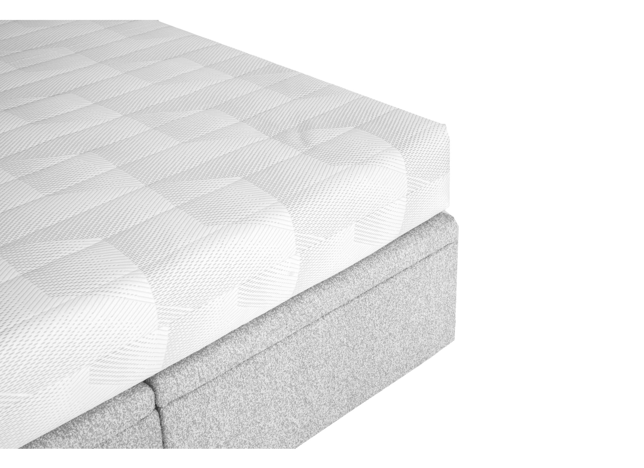 Detailfoto - Bedbox Butterfly 180x200cm - stof - lichtgrijs met opbergruimte