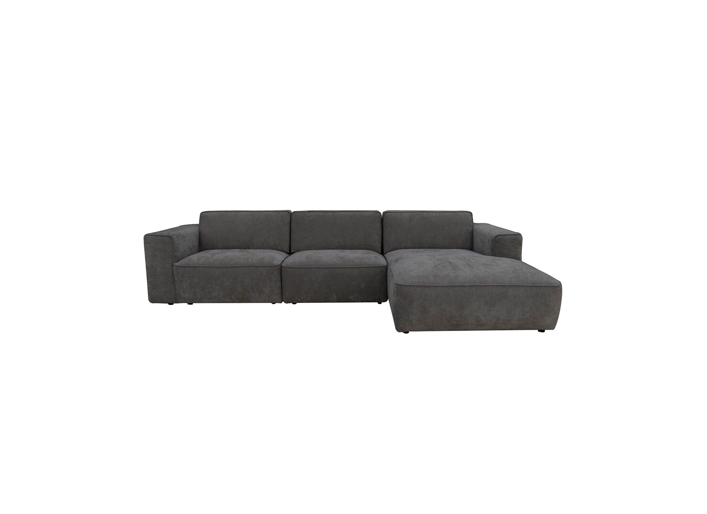 Hoeksalon Chelsea 330x170cm - stof - antraciet - Canapé d'angle Chelsea 330x170cm - tissu - anthracite
