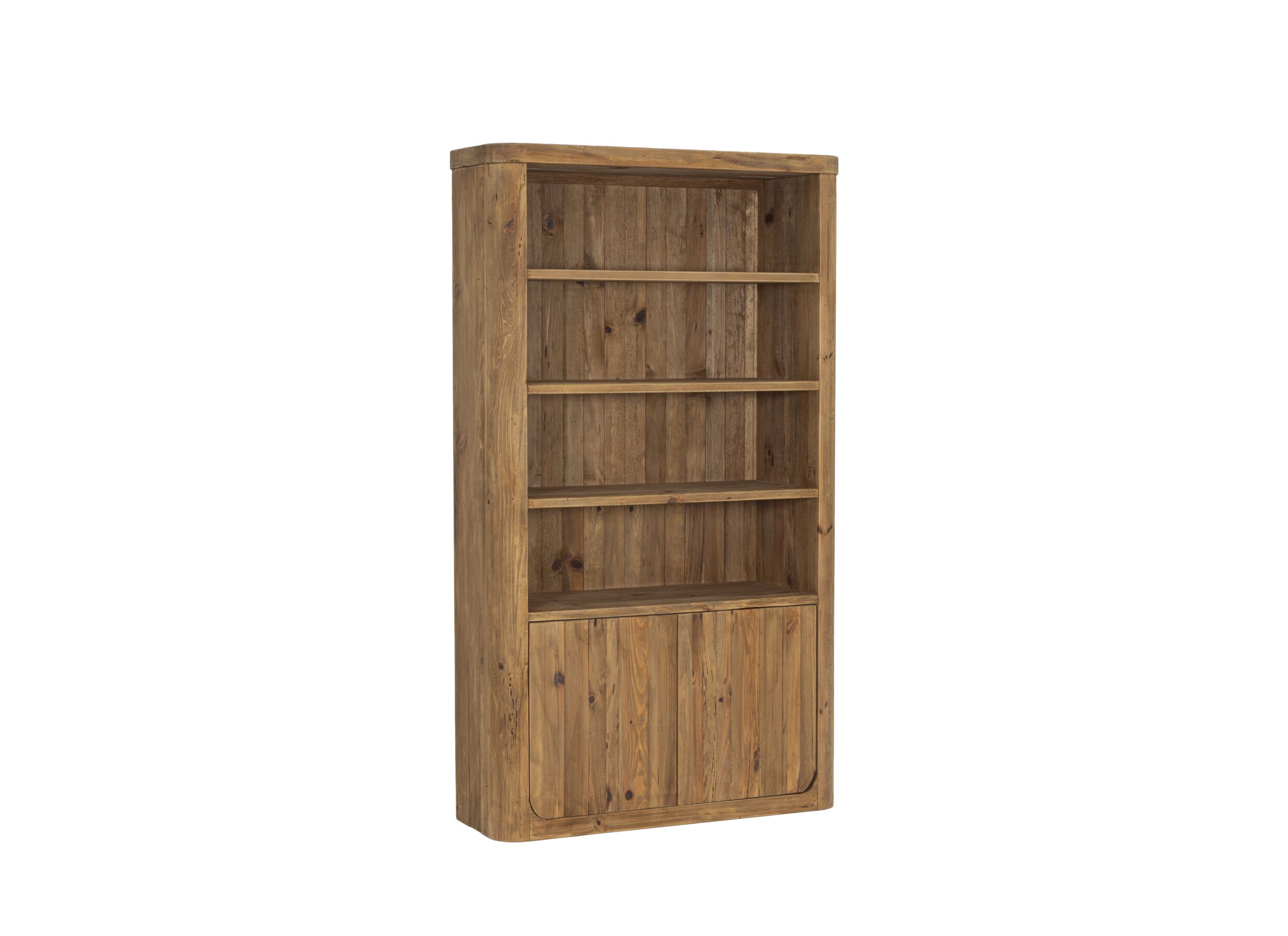 Boekenkast Cattaneo 120x45x210cm - gerecycleerd dennenhout - naturel - Bibliothèque Cattaneo 120x45x210cm - bois de pin recyclé - naturel