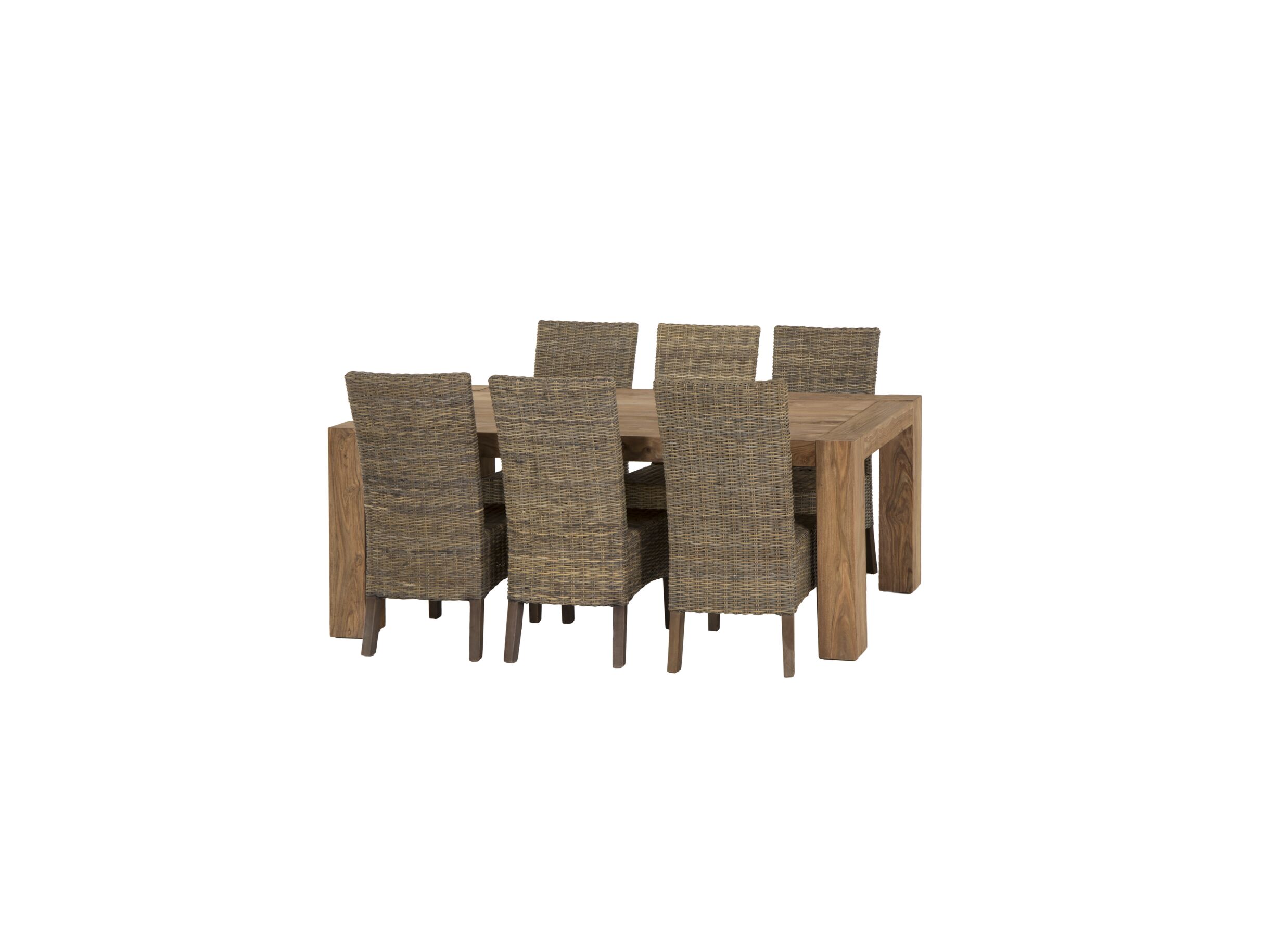 Table Carbone 200x100cm - sheesham massif - naturel