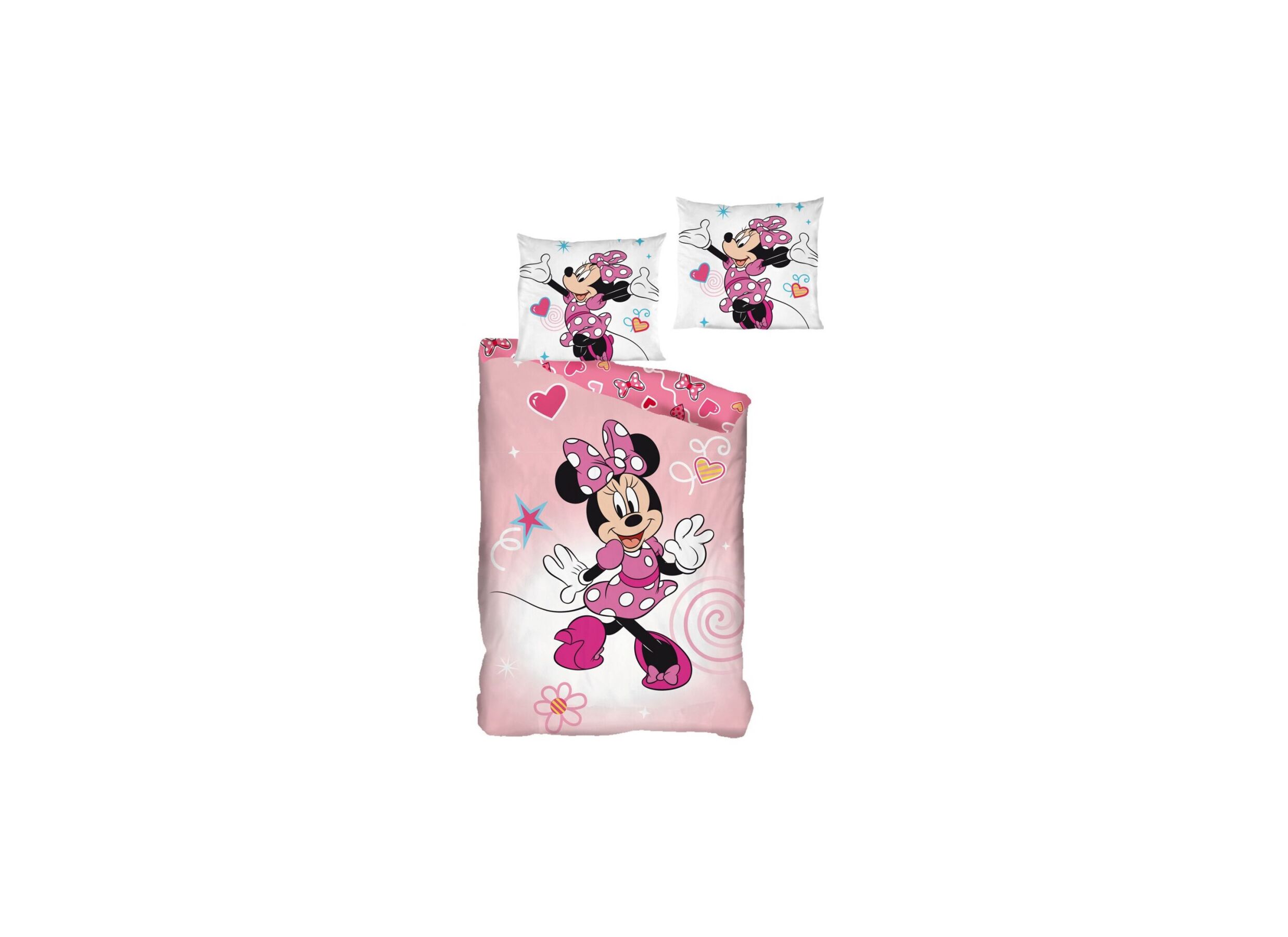 Plus Important - Housse de couette Minnie 140x200cm flanelle
