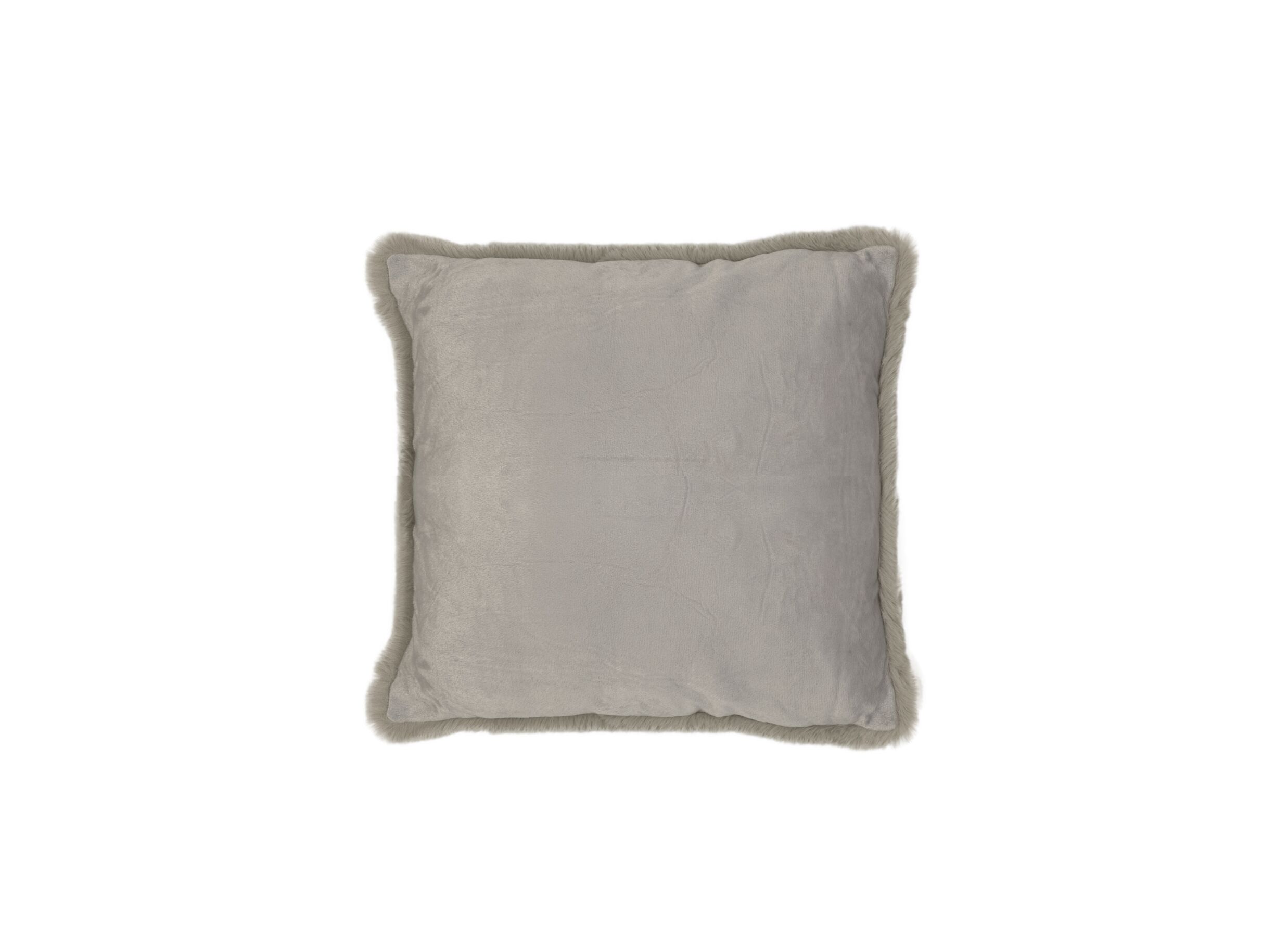 Aperçu - Coussin Yucatan 45x45cm - fausse fourrure- stone