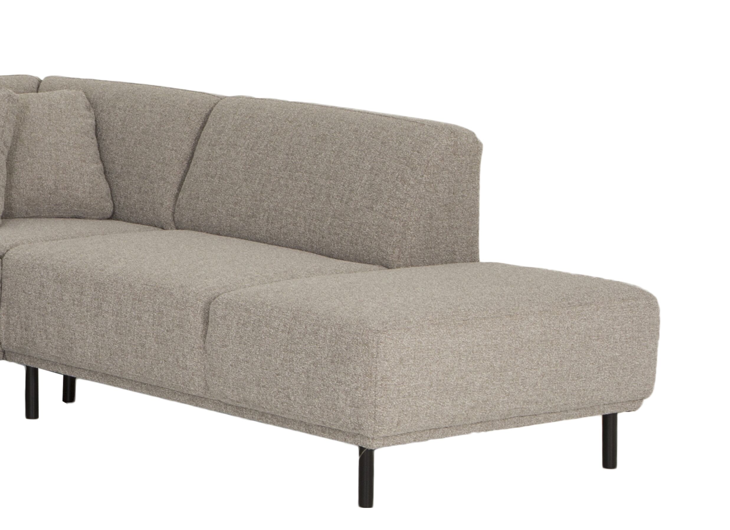 Canapé d'angle Kent 390x230cm - tissu - gris