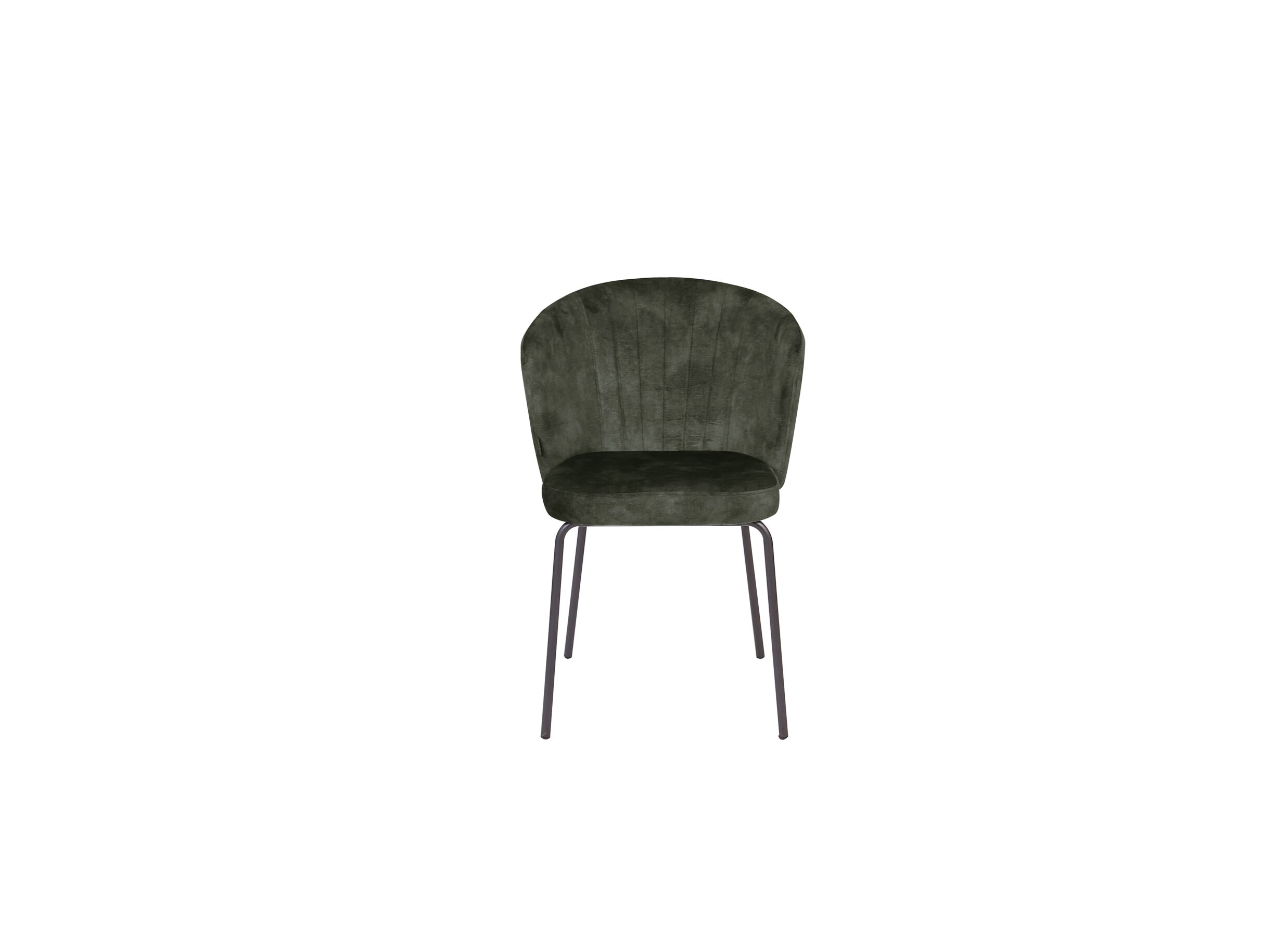 Detail - Chaise Darry 62x58x81cm - velours - vert