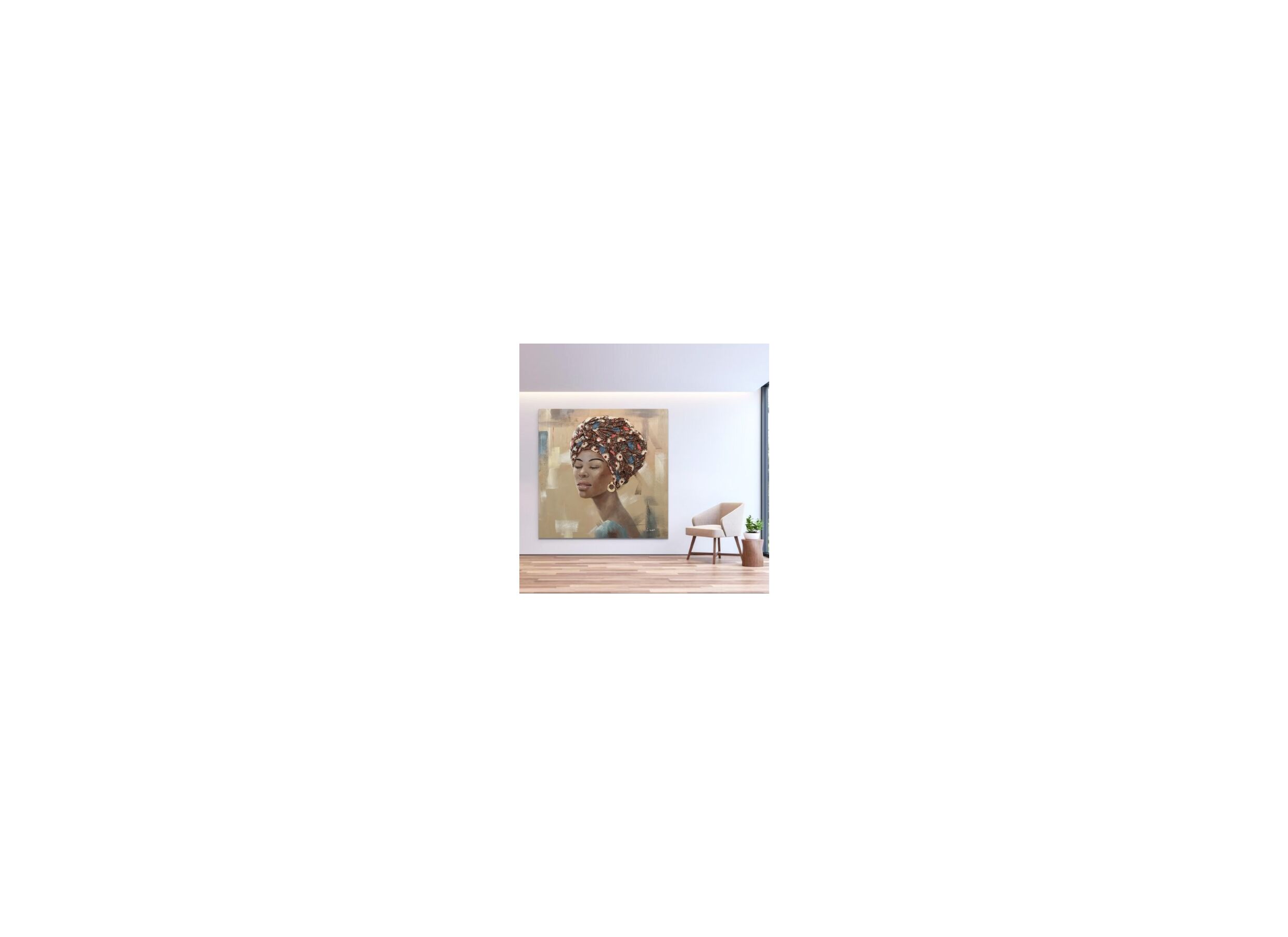 Foto ambiance - Peinture sur toile Pride 100x100cm
