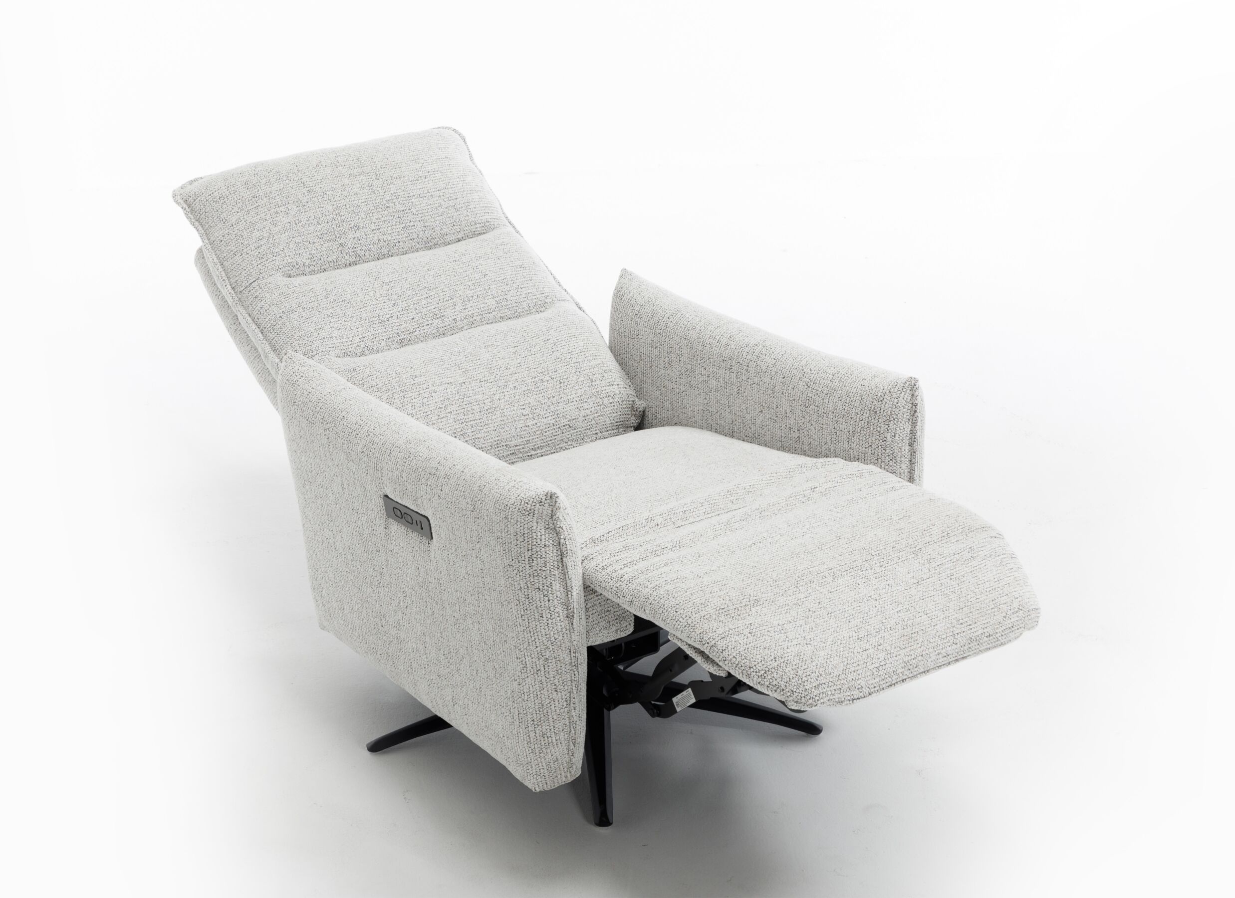 Aperçu - Fauteuil relax Jorge électrique - tissu - greige