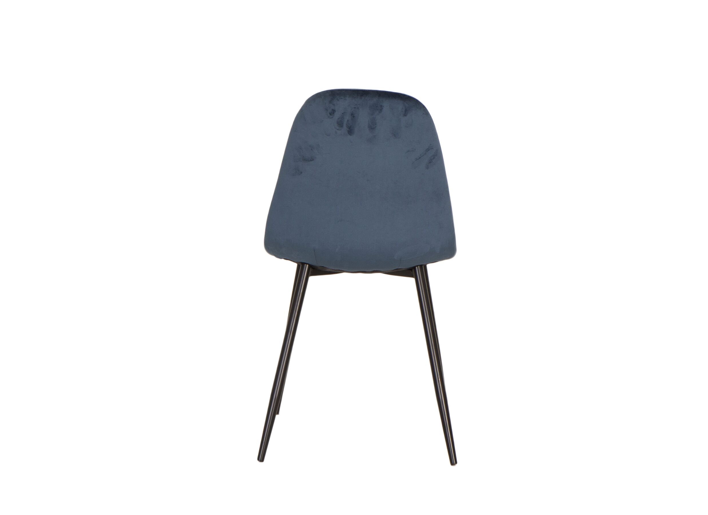Chaise Charlton 44x53x87cm - velours - bleu
