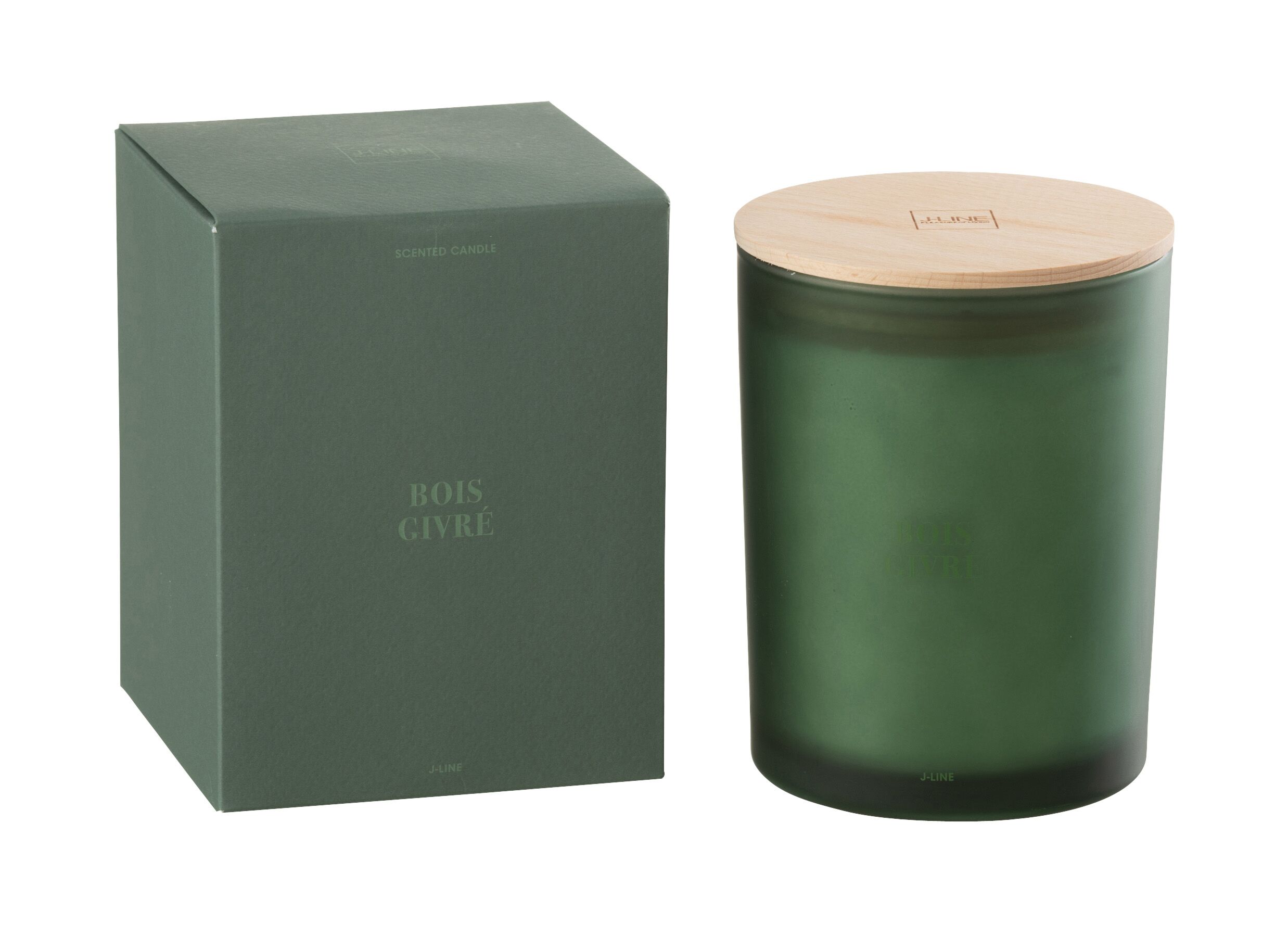 Aperçu - Bougie parfumée Bois Givre Ø10,5x14cm - verre/paraffine - vert