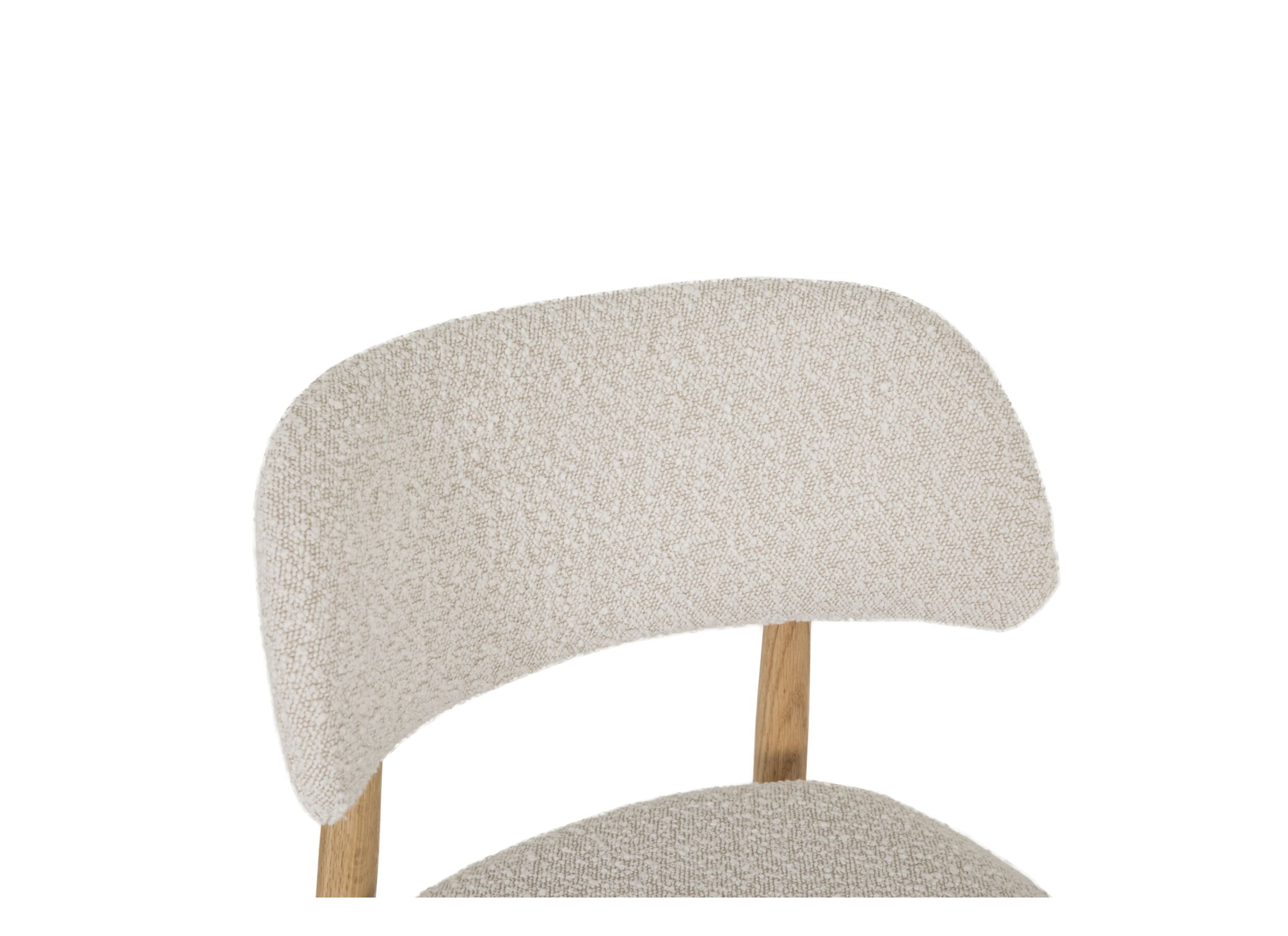 Detailfoto - Stoel Nemo 50x48x78cm - polyestervezel - beige