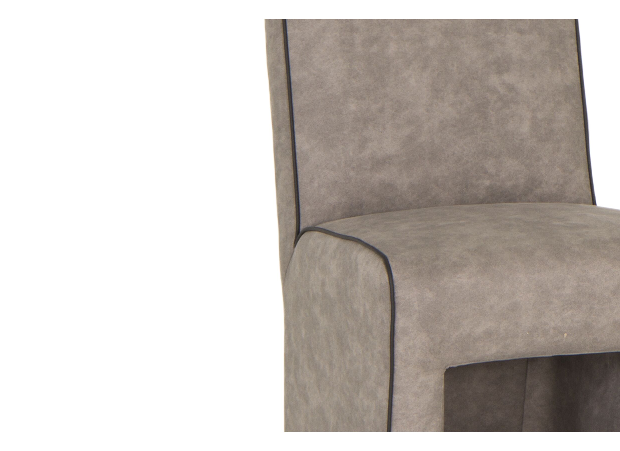 Detailfoto - Stoel Cowboy 51x60x95cm - microvezel - silver preston