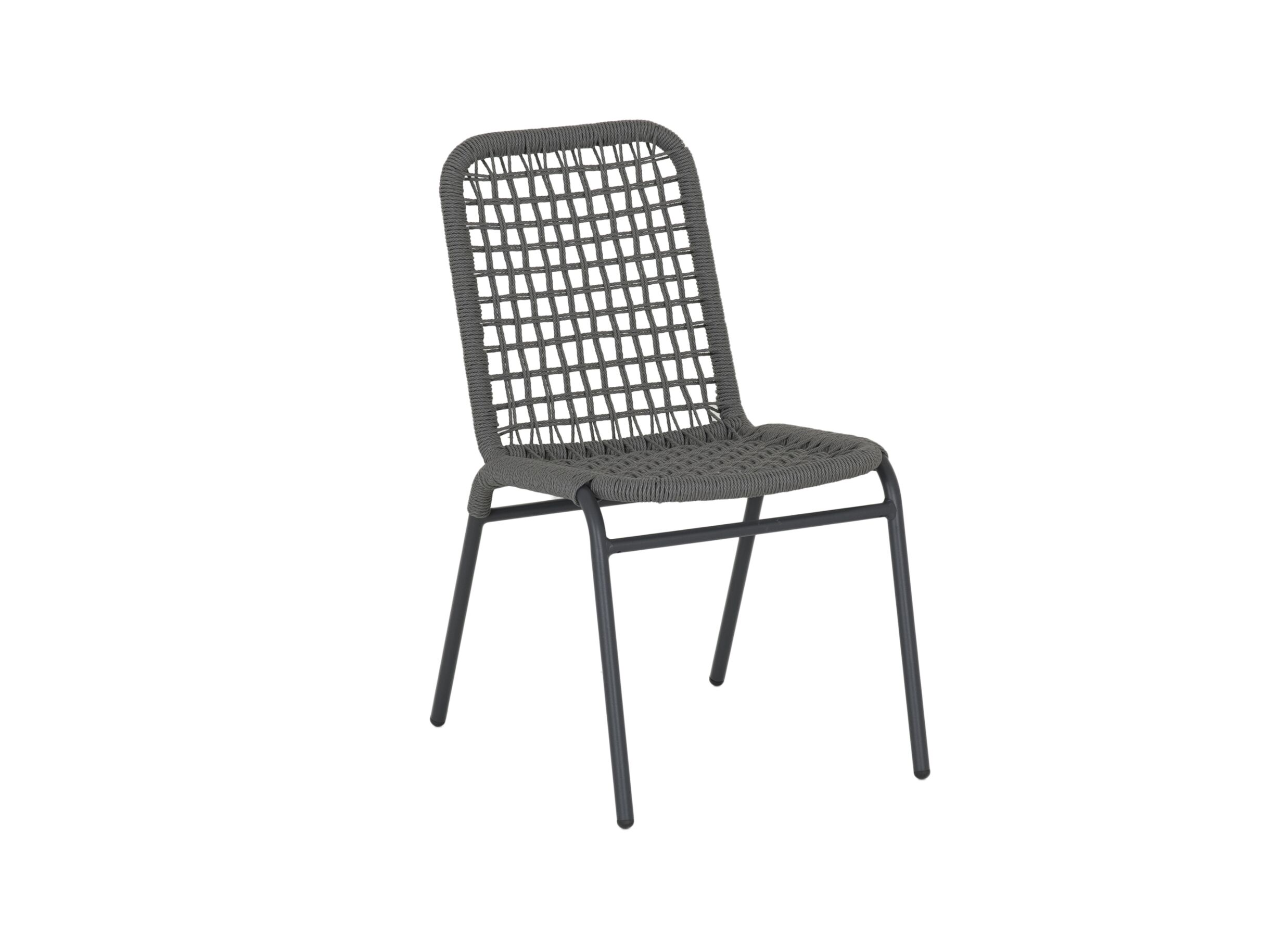 Chaise de jardin Hopi rotin anthracite - Chaise de jardin Hopi 55x61x81cm - artificial rattan - anthracite