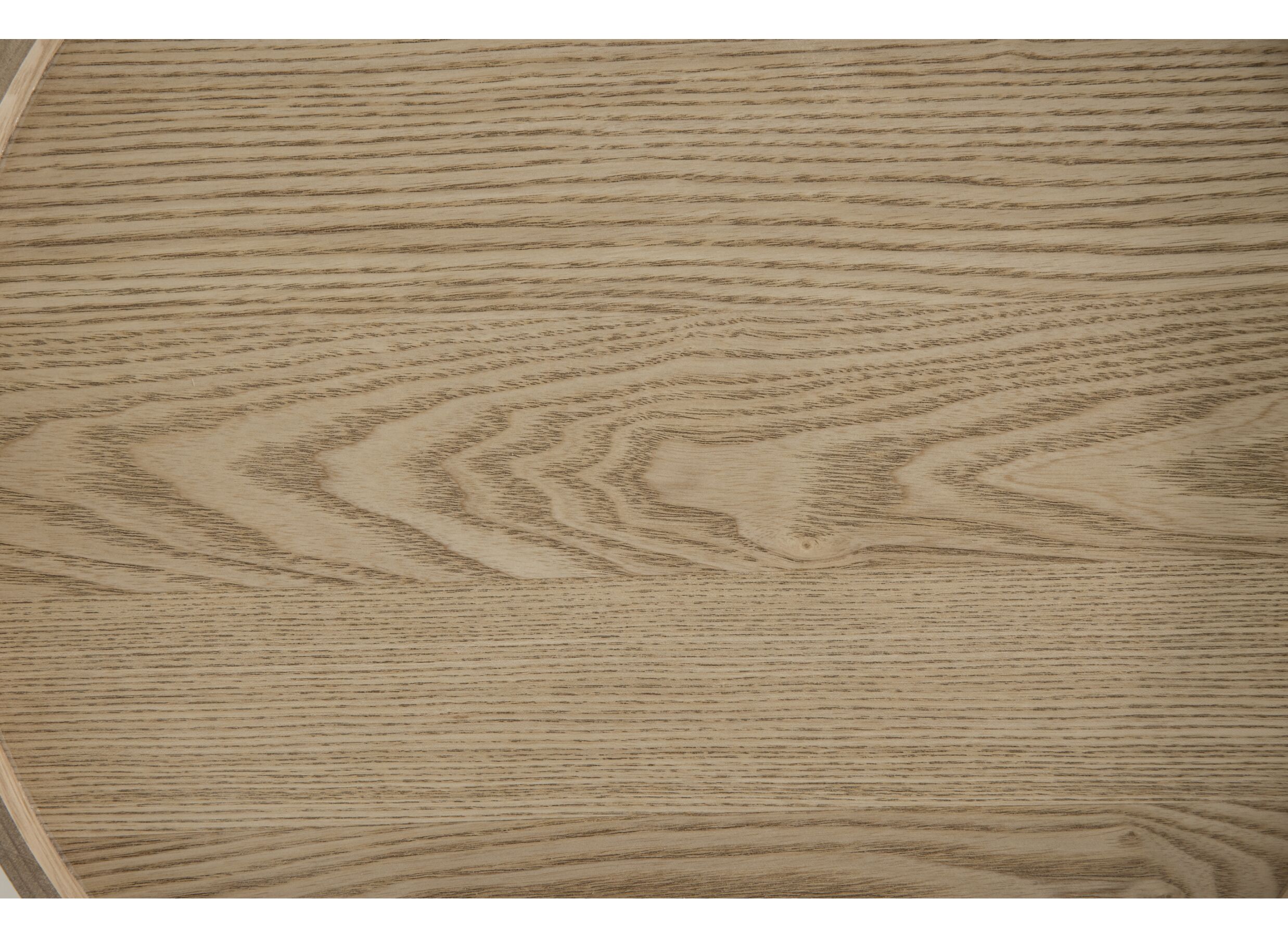 Couleurs - Table basse Mush Ø45cm - placage de frêne & décor - naturel