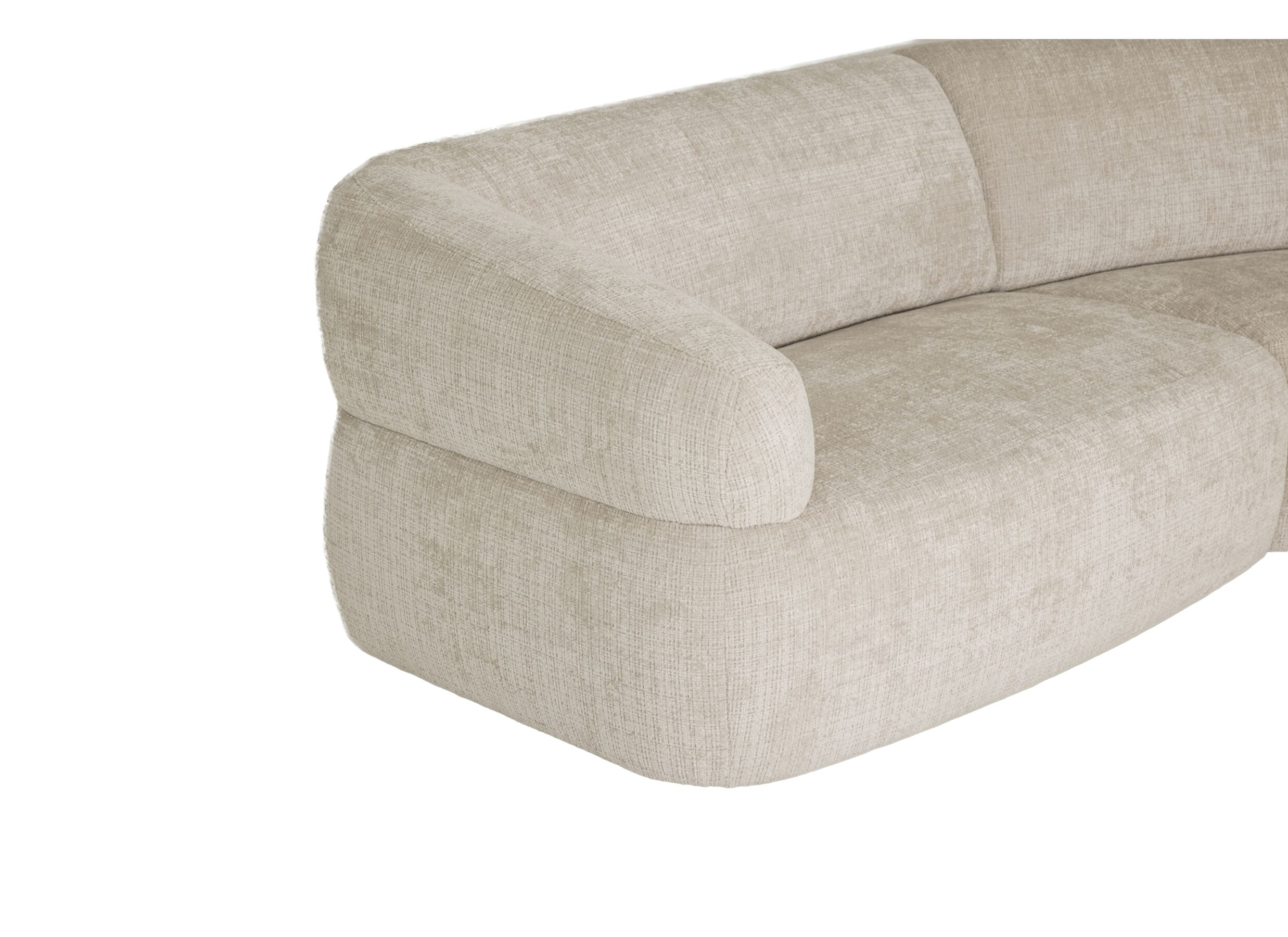 Detail - Canapé d'angle Bled 411x174cm - tissu - sable