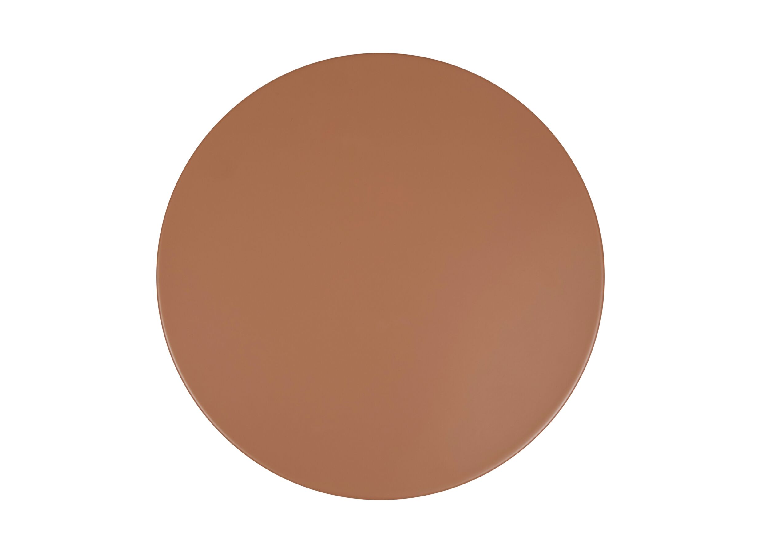 Detailfoto - Bijzettafel Latte Ø38cm - staal - terracotta