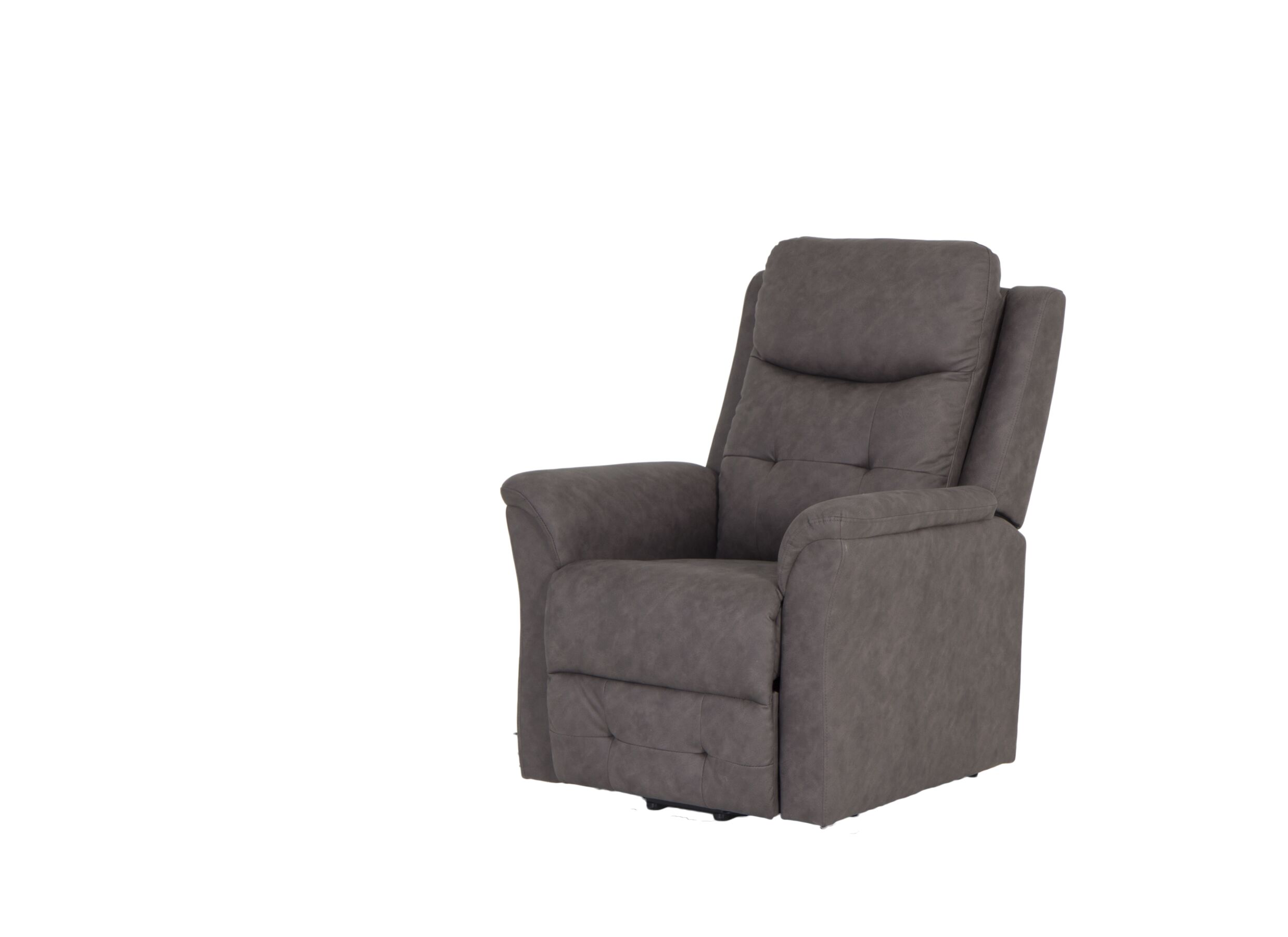 Relaxzetel Cosima elektrisch - stof - grijs
