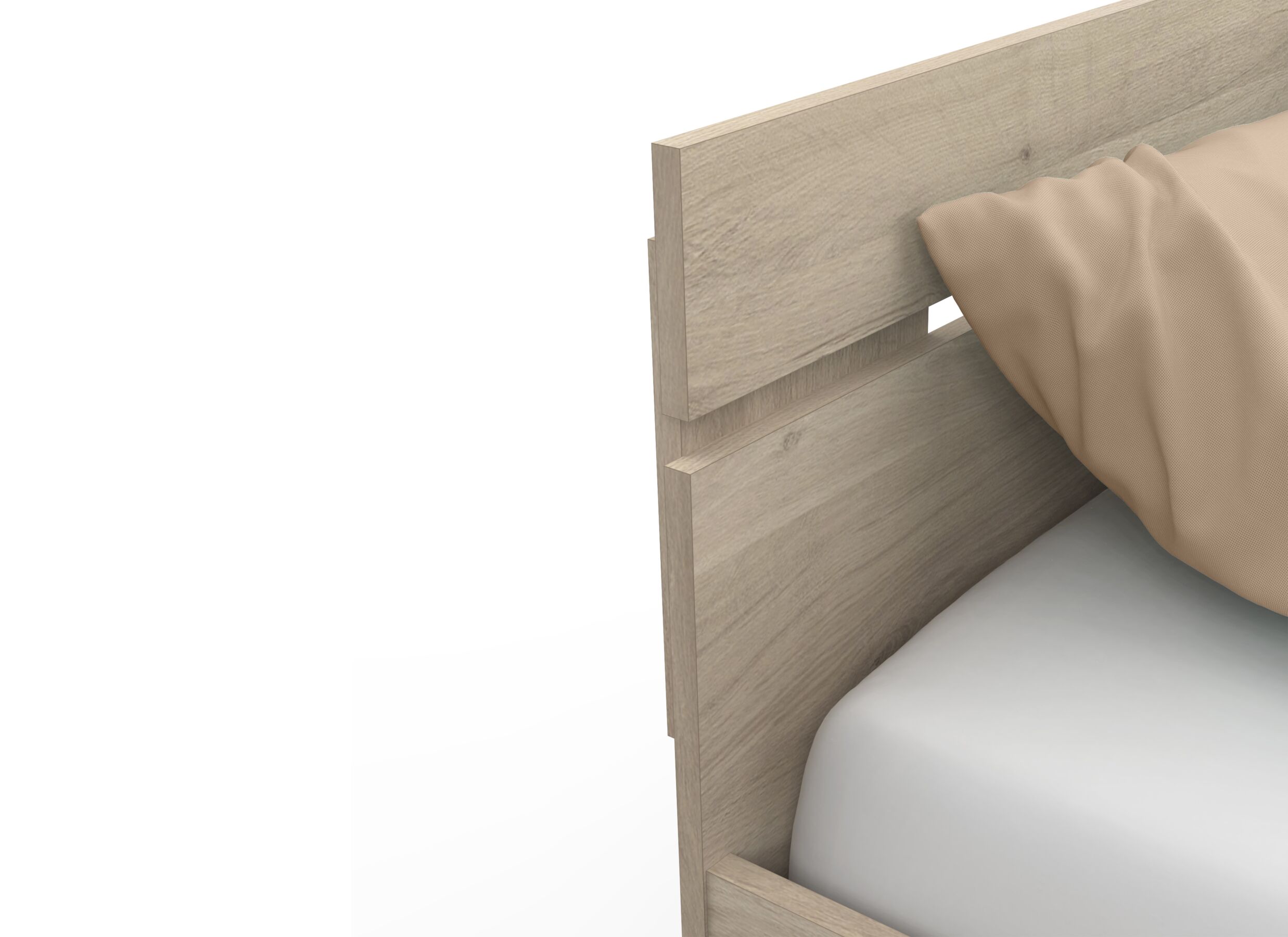 Detailfoto - Bed Michigan 140x200cm - decor - kronberg eik