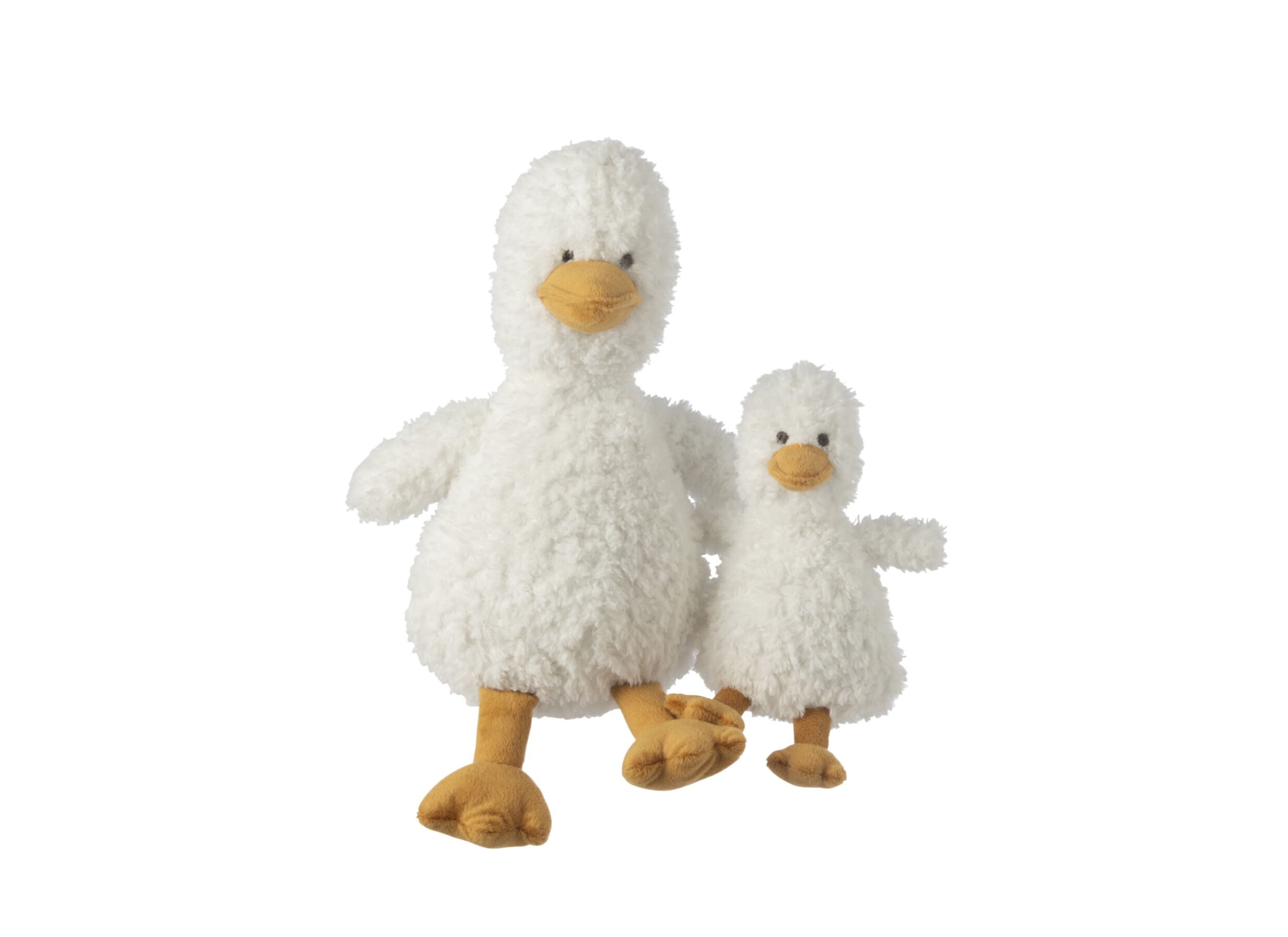 Setfoto - Knuffel Eend H35cm - polyester - wit & geel