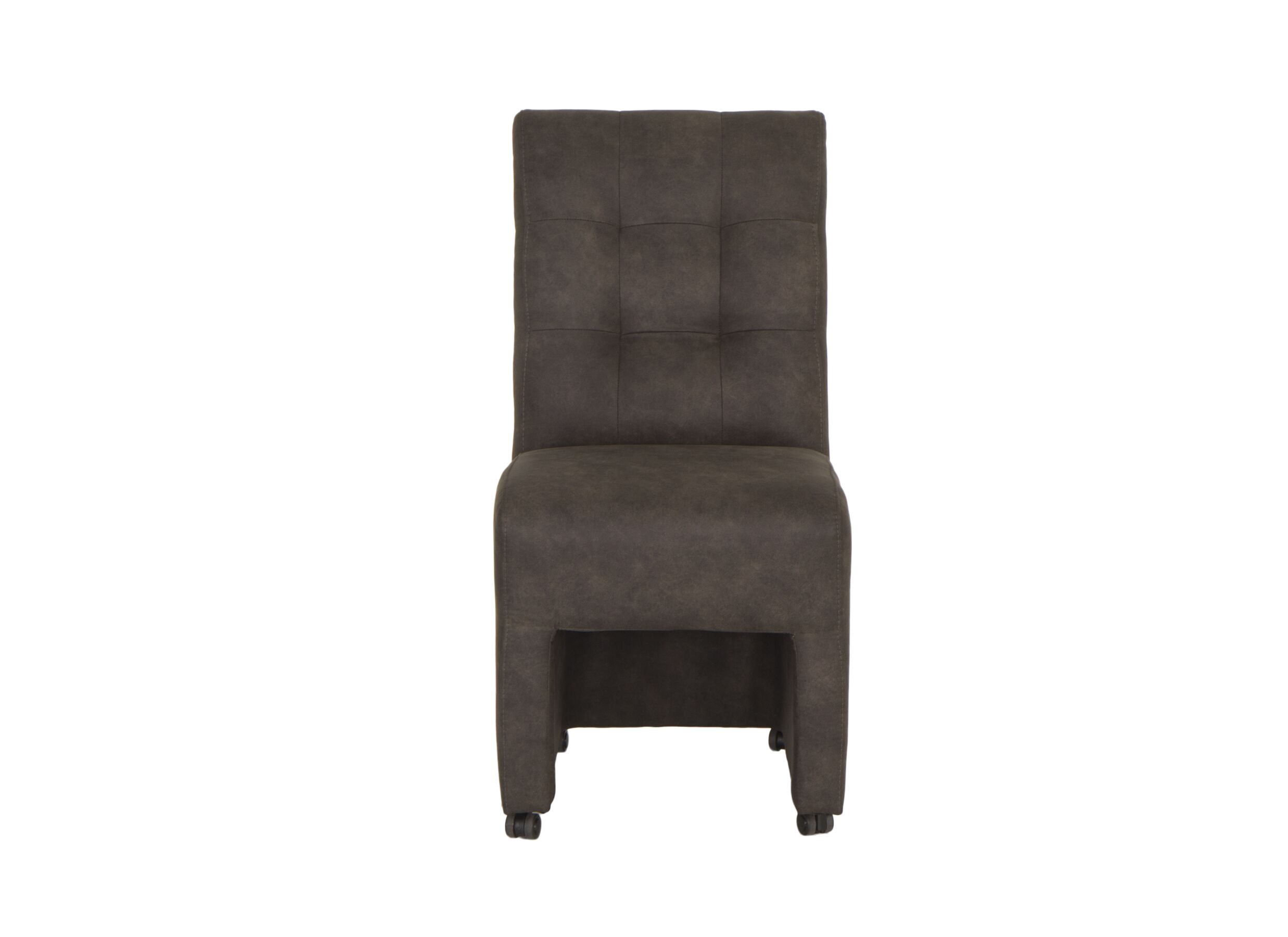 Chaise Dakar 52x72x97,5cm - microfibre - anthracite