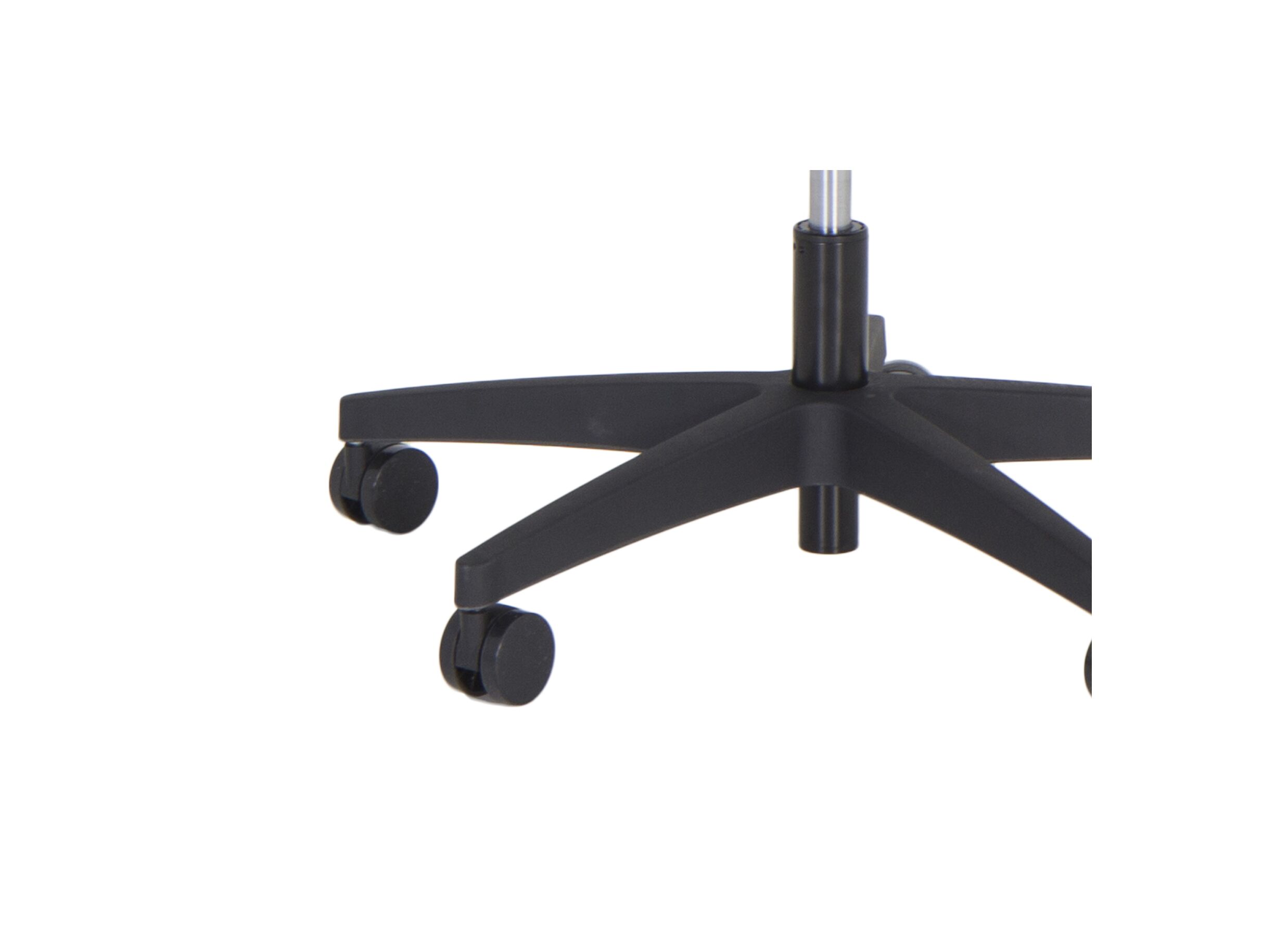 Chaise de bureau Sigmund 47x49x107cm - tissu - noir